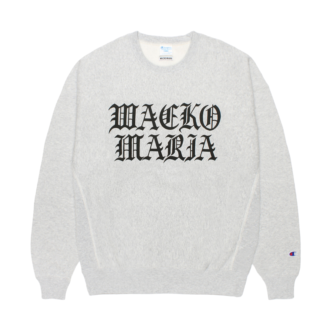 와코 마리아 x 챔피온 리버스 위브 크루넥 스웨트셔츠 실버 그레이(Wacko Maria x Champion Reverse Weave Crewneck Sweatshirt Silver Gray)