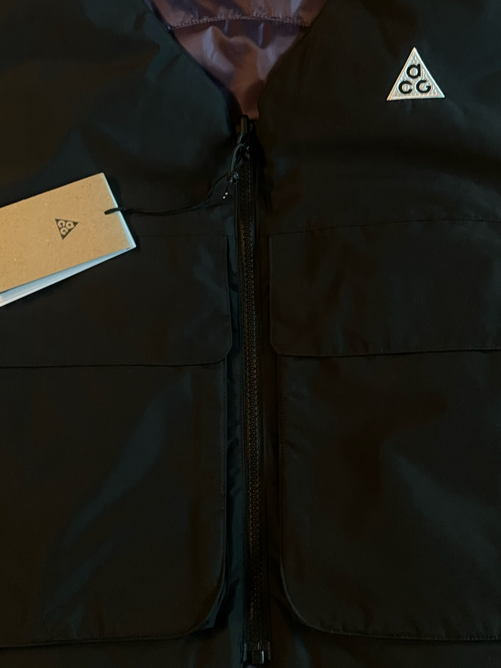 Nike ACG Primaloft Skull Peak Reversible Vest Black Dark Raisin - Asia 착용 스타일 - 5
