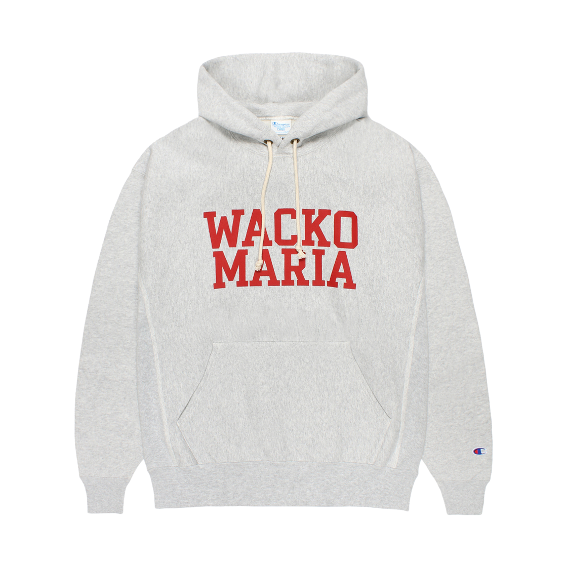 와코 마리아 x 챔피온 리버스 위브 후드 스웨트셔츠 실버 그레이(Wacko Maria x Champion Reverse Weave Hooded Sweatshirt Silver Gray)