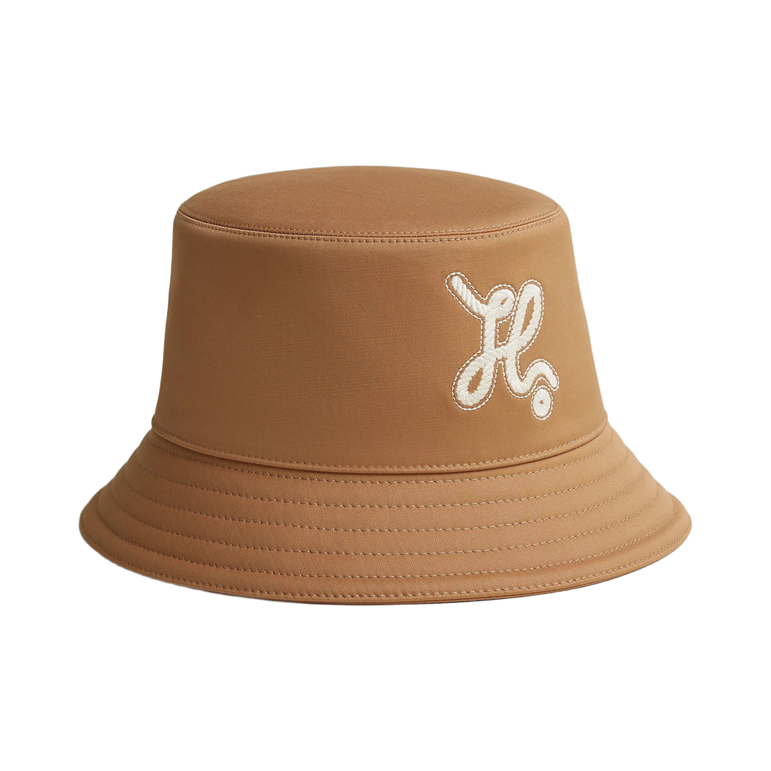 H251056N4B (W) Hermes Harper Nautic Bucket Hat Cotton Silk & Biscuit
