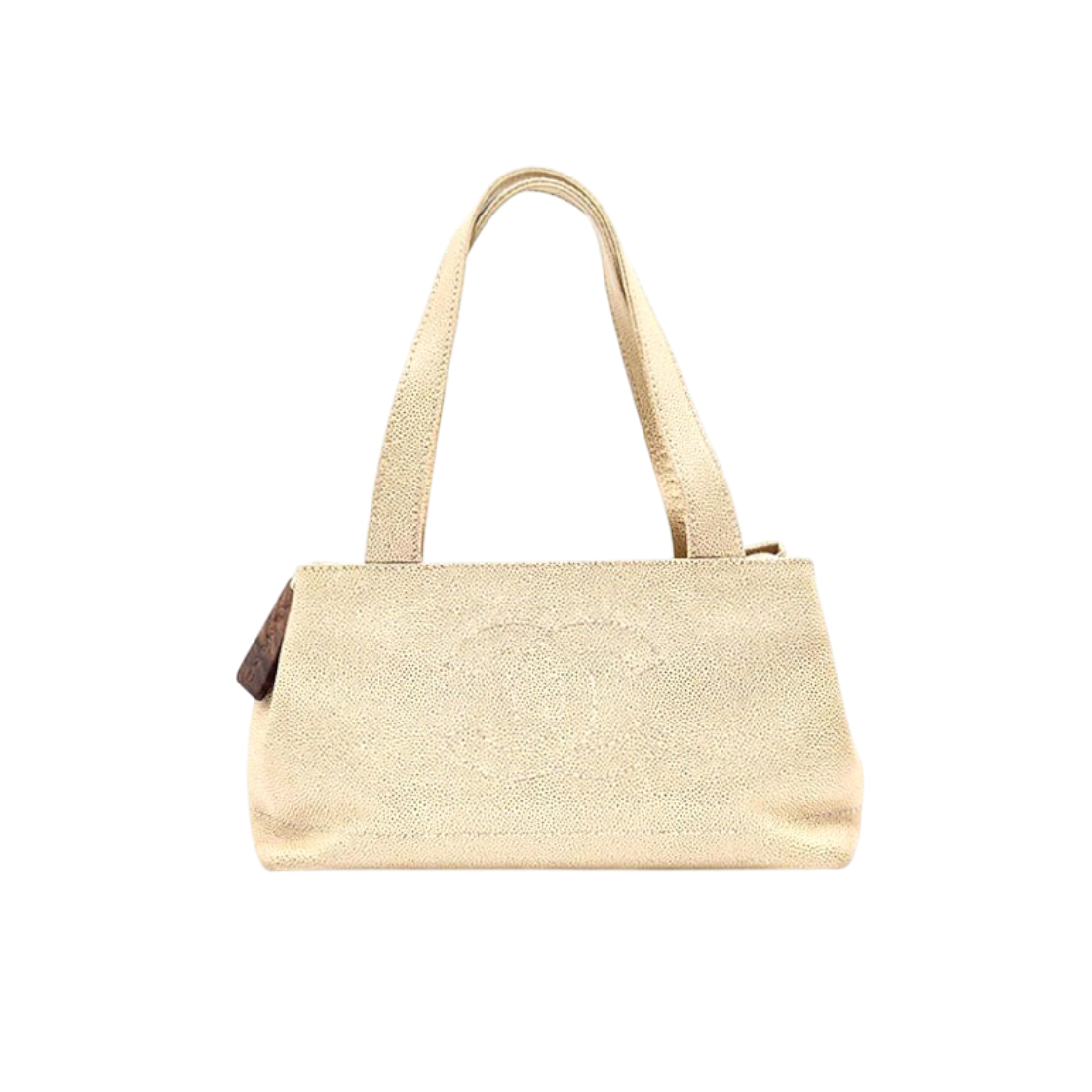 ITEUF72EABMW Chanel Caviar CC Logo Tote Bag
