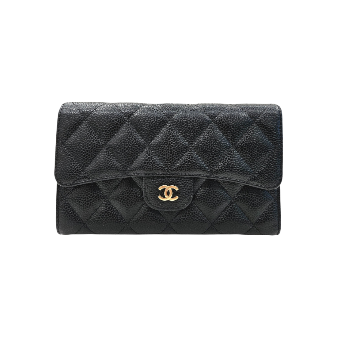 ITGVA5KMLPWK Chanel Classic Caviar Long Wallet
