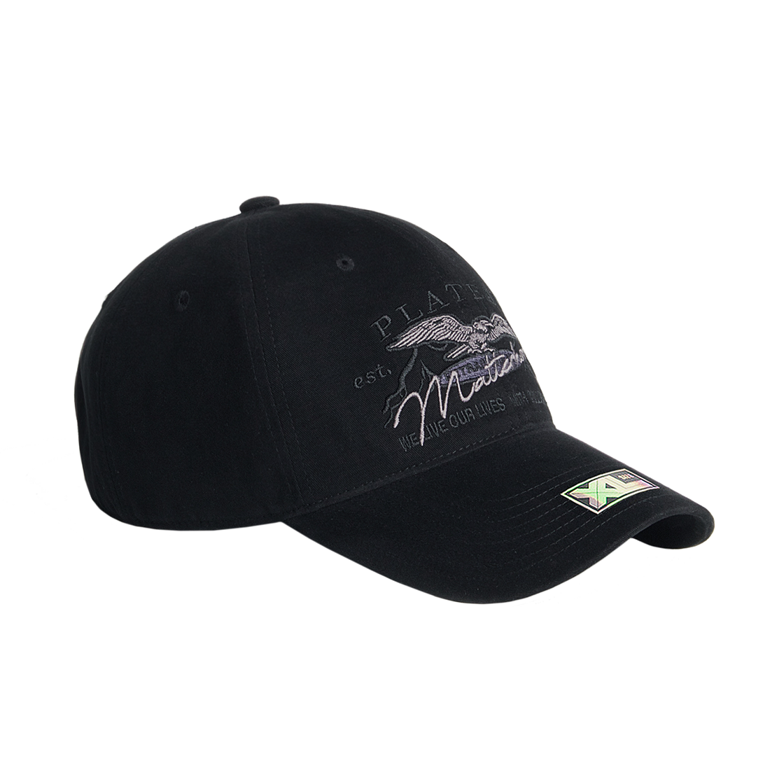 XL127 PLATEAU Big Size XL Matt Cap Black