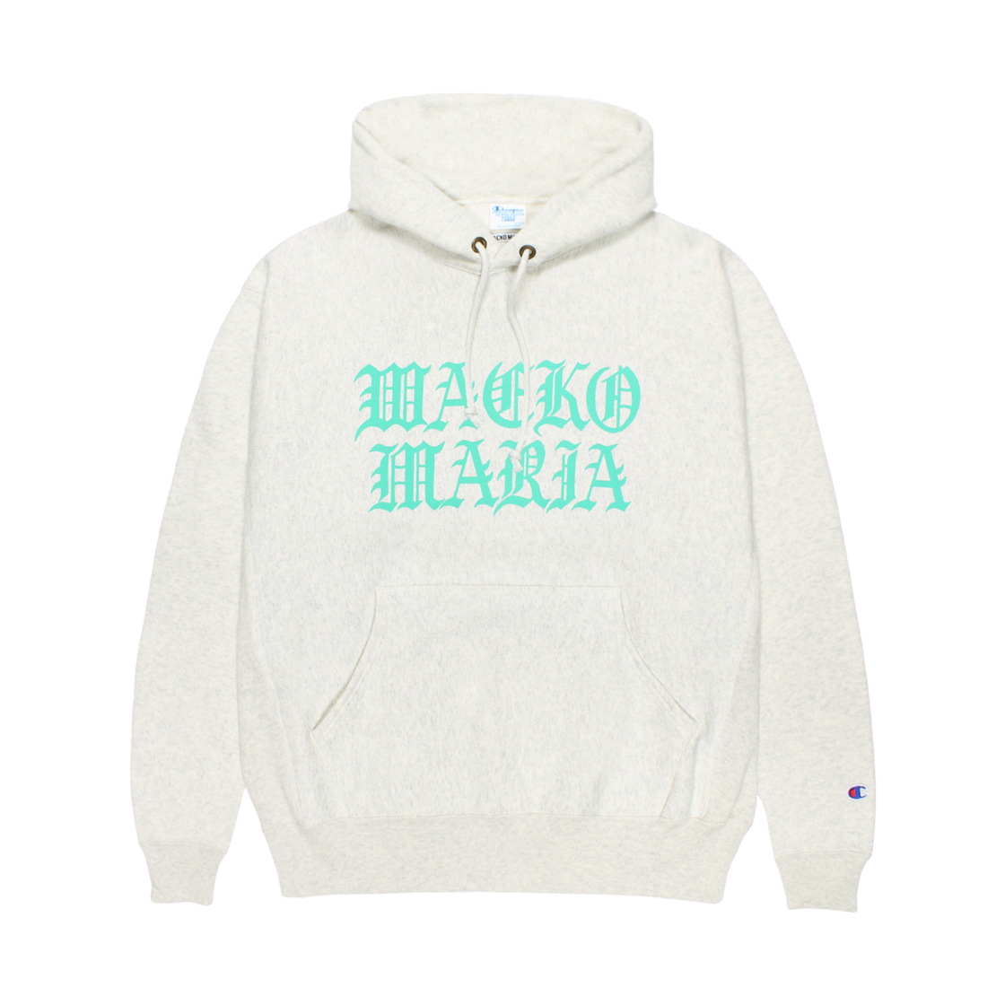 와코 마리아 x 챔피온 리버스 위브 후드 스웨트셔츠 오트밀(Wacko Maria x Champion Reverse Weave Hooded Sweatshirt Oatmeal)
