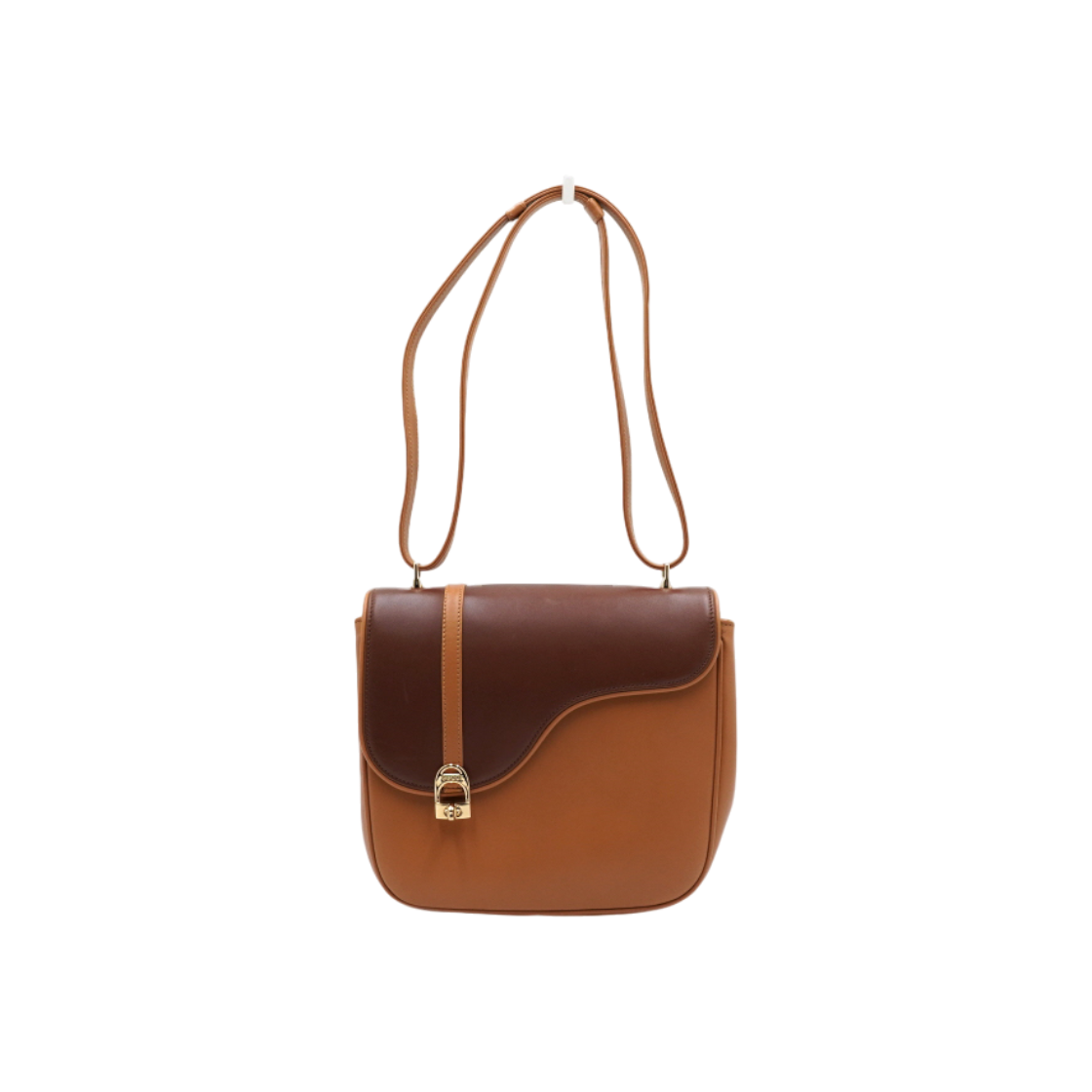 ITRMNM5UTMRF Gucci 740988 Equestrian Brown Calfskin Shoulder and Crossbody Bag