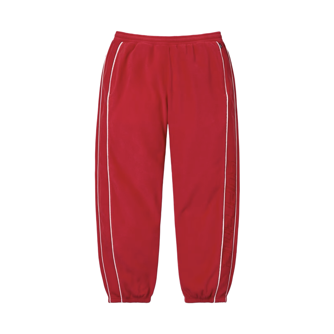 슈프림 폴라텍 리플렉티브 파이핑 팬츠 레드 - 25FW