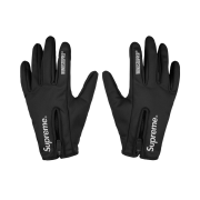Supreme Windstopper Zip Gloves Black - 25FW
