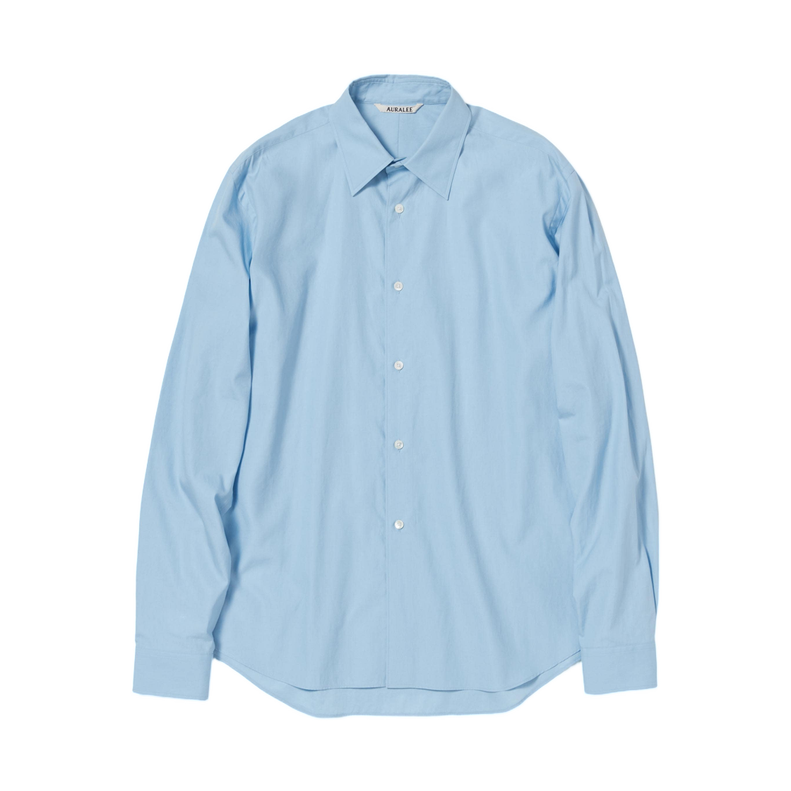 A00S01TN Auralee Washed Finx Twill Shirt Light Blue - 26SS
