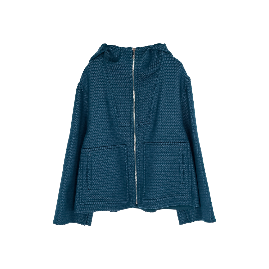 에르메스 캐시미어 더블페이스 후드 집업 판초 38 블루파온 (4HA1015)(Hermes Cashmere Double-Faced Hooded Poncho 38 Blue Pigeon)