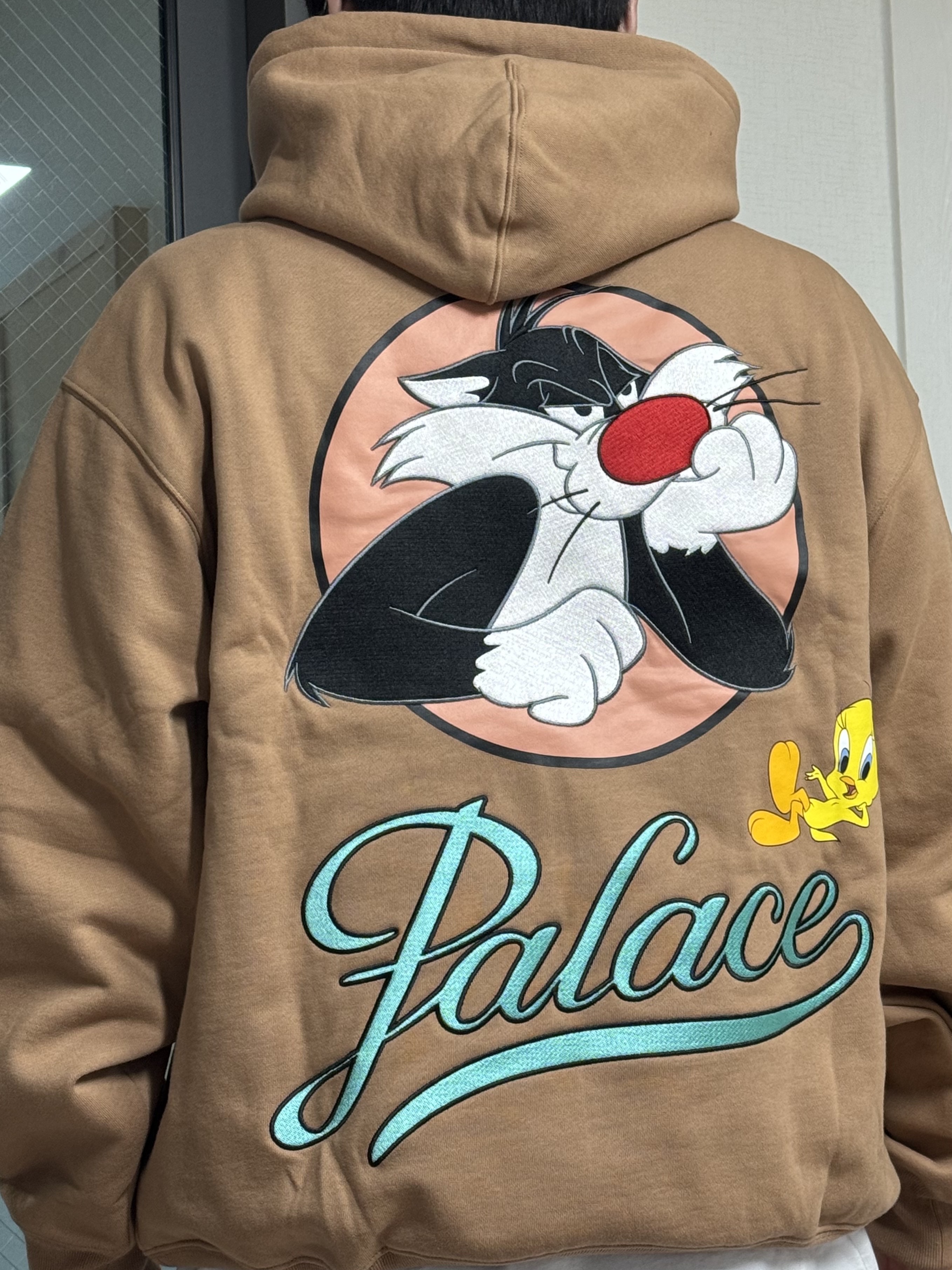 Palace x UGG x Looney Tunes Hood Chestnut - 25FW 착용 스타일