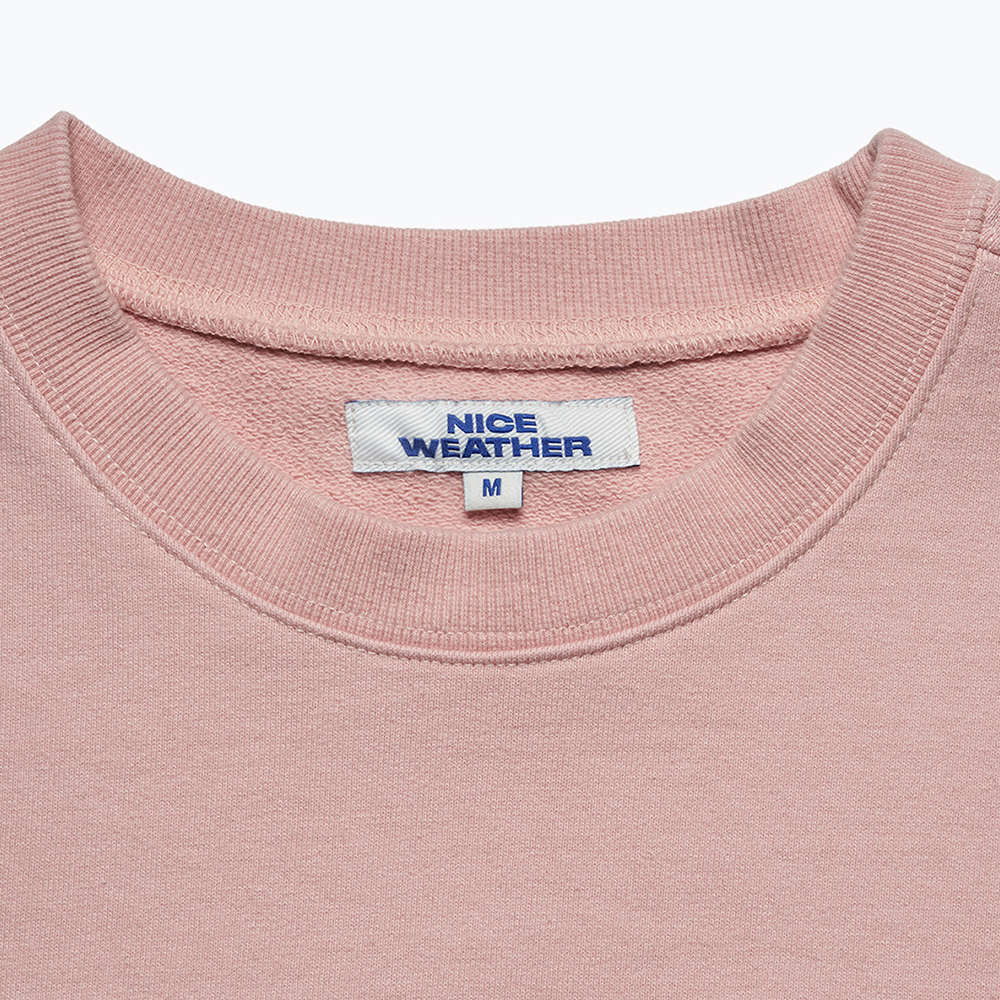 나이스웨더 어페럴 씨티 시리즈 크루넥 핑크(Nice Weather Apparel City Series Crewneck Pink) - 3