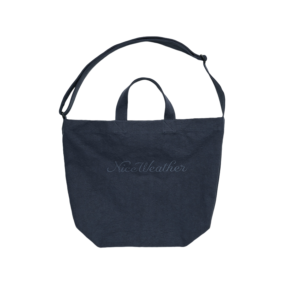 S40737_copy Nice Weather Apparel Oxford Messenger Bag Navy