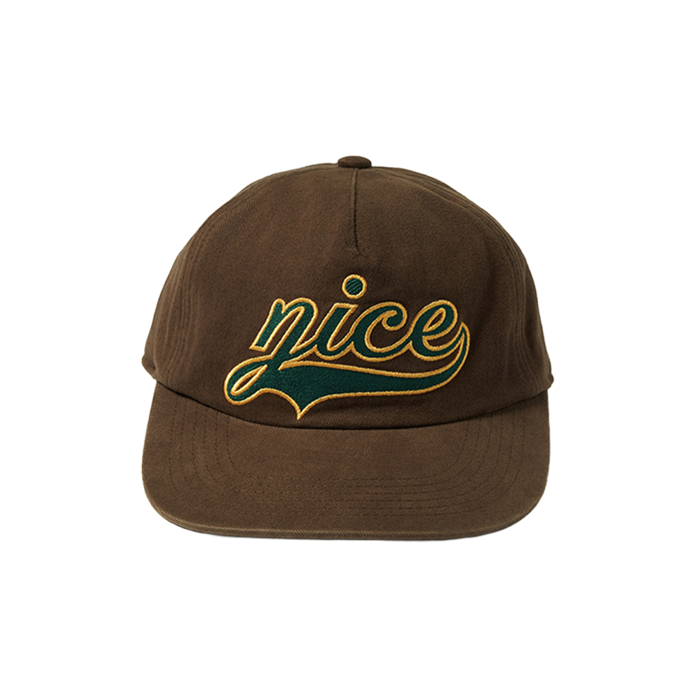 S39025_copy_copy_copy Nice Weather Apparel Baseball Logo 5P Cap Brown(Peach)