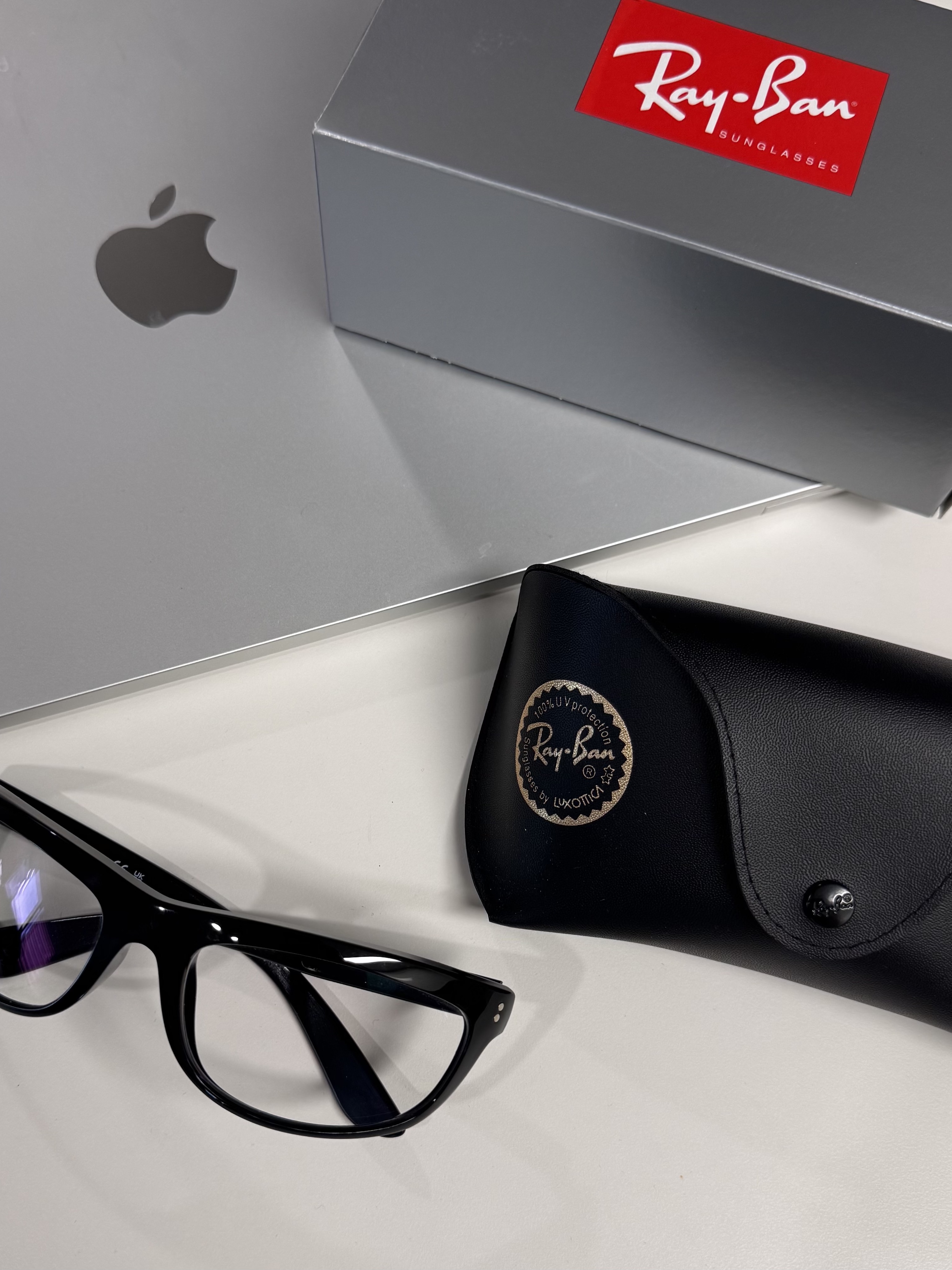 Ray-Ban Balorama Shiny Black Frame Grey Blue Light Filter Lense, Ray-Ban Balorama Polished Black Frame G-15 Green Polarized Lense High Bridge Fit 착용 스타일 - 1