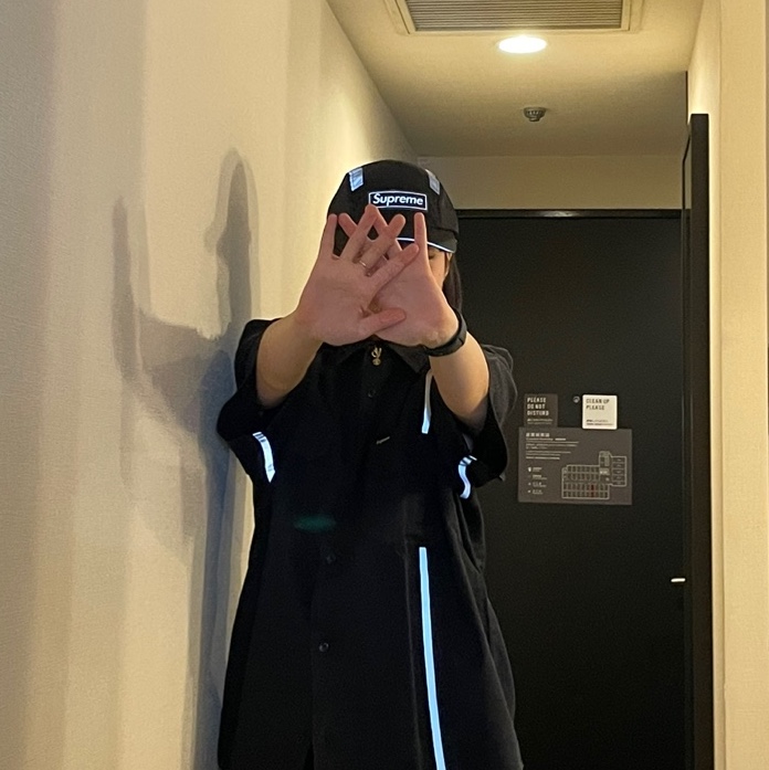 Sou Sou Canvas Soft Gamaguchi Bag Large Black (with 110cm Black Leather Strap), Stussy 8 Ball Hoodie Black - 21FW 착용 스타일 - 3