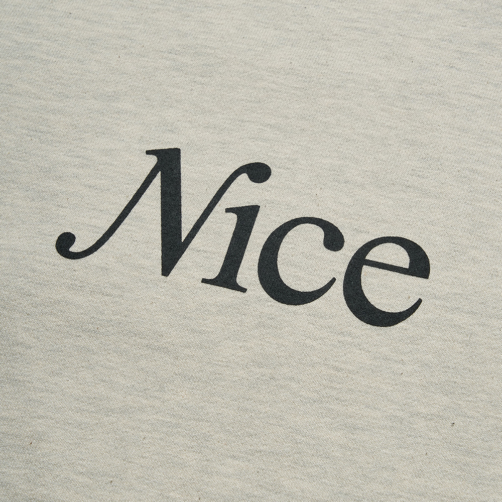 나이스웨더 어패럴 시그니처 크루넥 오트밀 멜란지(Nice Weather Apparel Signature Crewneck Oatmeal Melange) - 4