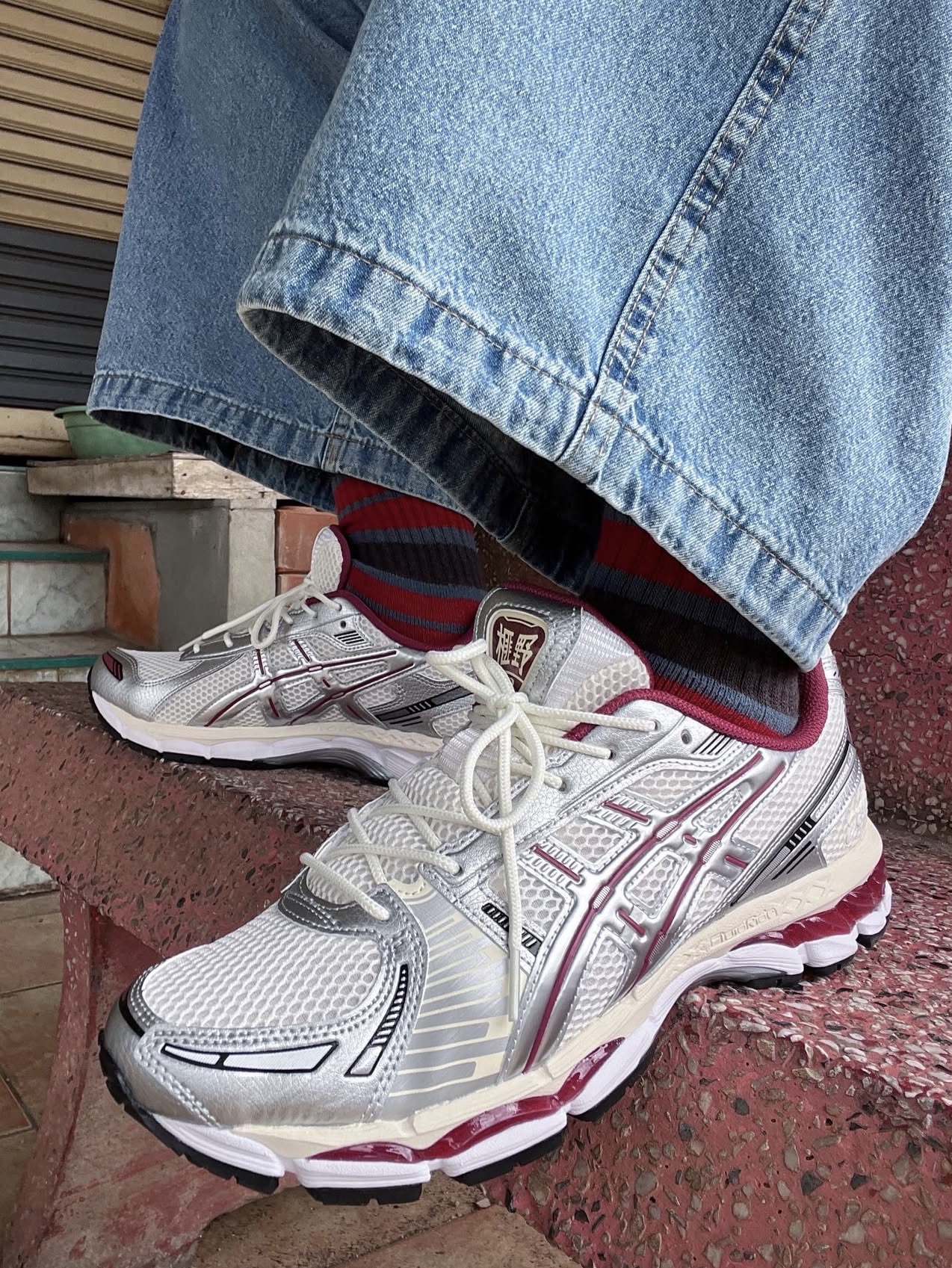 Asics x Ronnie Fieg Gel-Kayano 12.1 Wind Chime 착용 스타일