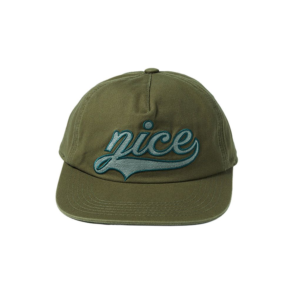 나이스웨더 어패럴 베이스볼 로고 5P 캡 올리브(Nice Weather Apparel Baseball Logo 5P Cap Olive)