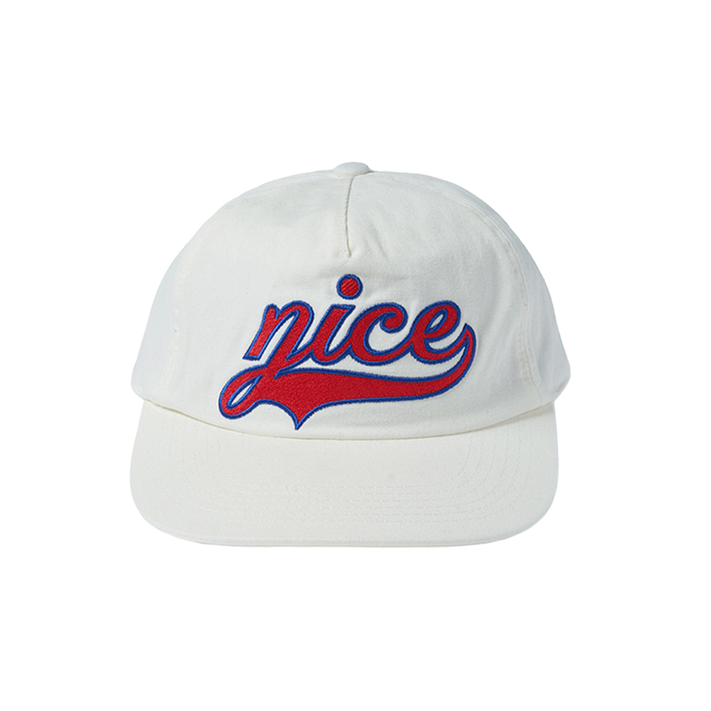S39025_copy_copy_copy Nice Weather Apparel Baseball Logo 5P Cap Ivory
