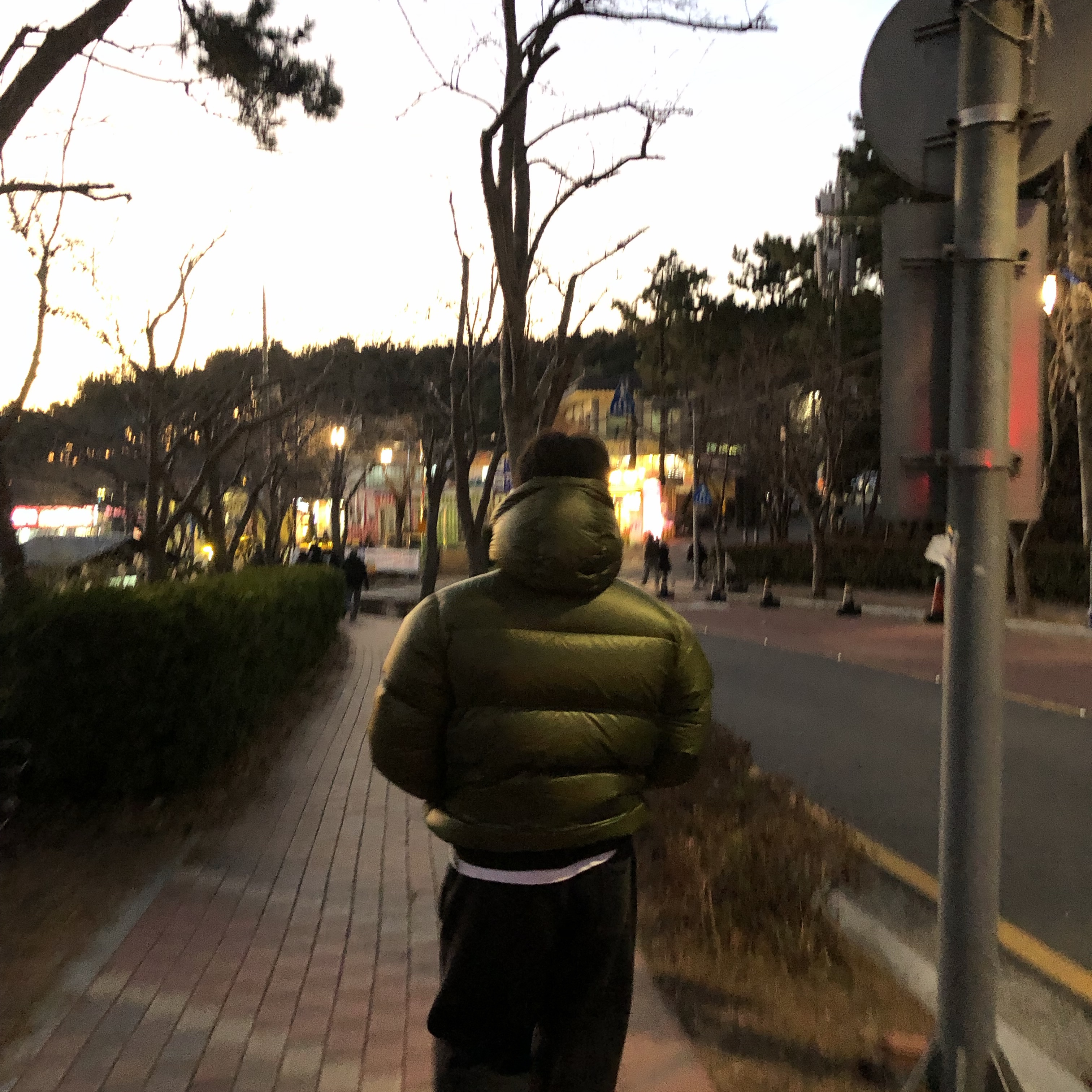 Stussy Micro Ripstop Down Parka Olive 착용 스타일 - 1