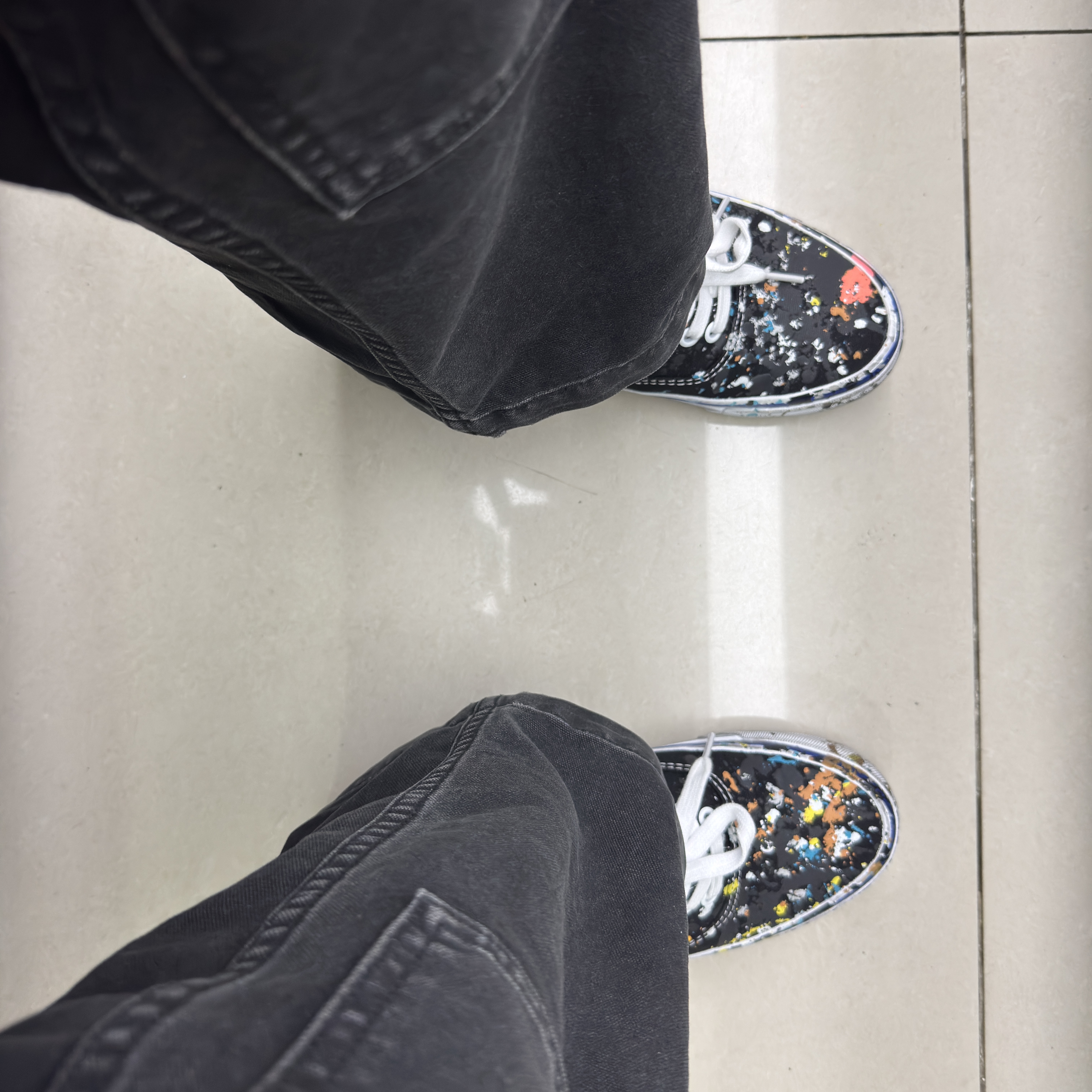 Vans x Gallery Dept. OTW Authentic 44 Black 착용 스타일