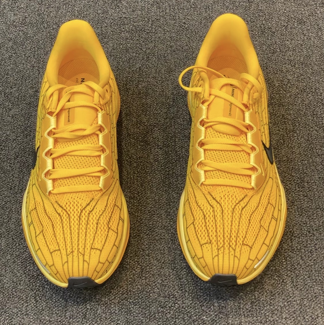 Nike Air Zoom Pegasus 41 LV8 University Gold Soft Yellow 착용 스타일