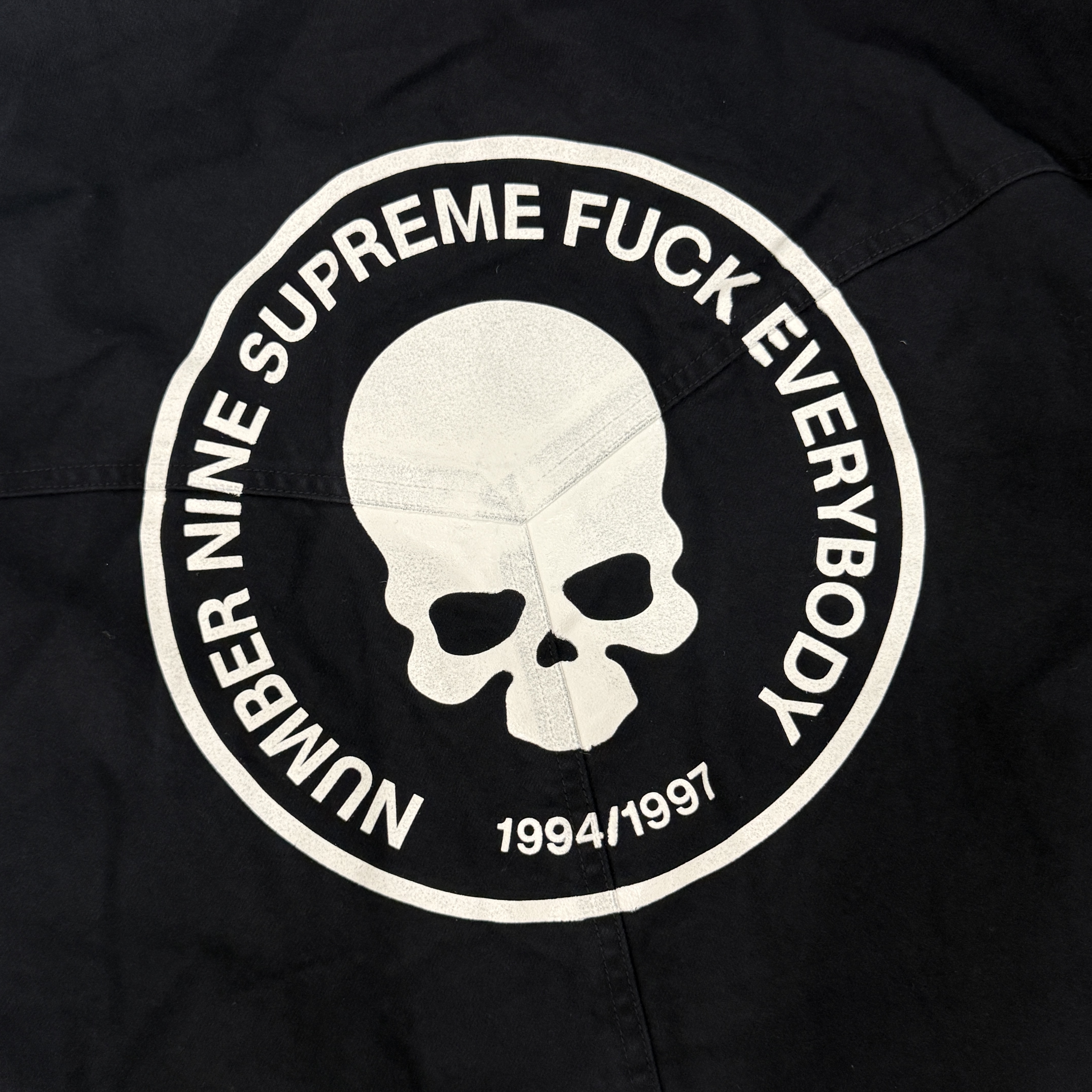 Supreme x Number (N)ine Faux Shearling Hooded Coat Black - 25FW, Supreme Cargo Pant Camo - 25FW 착용 스타일 - 4
