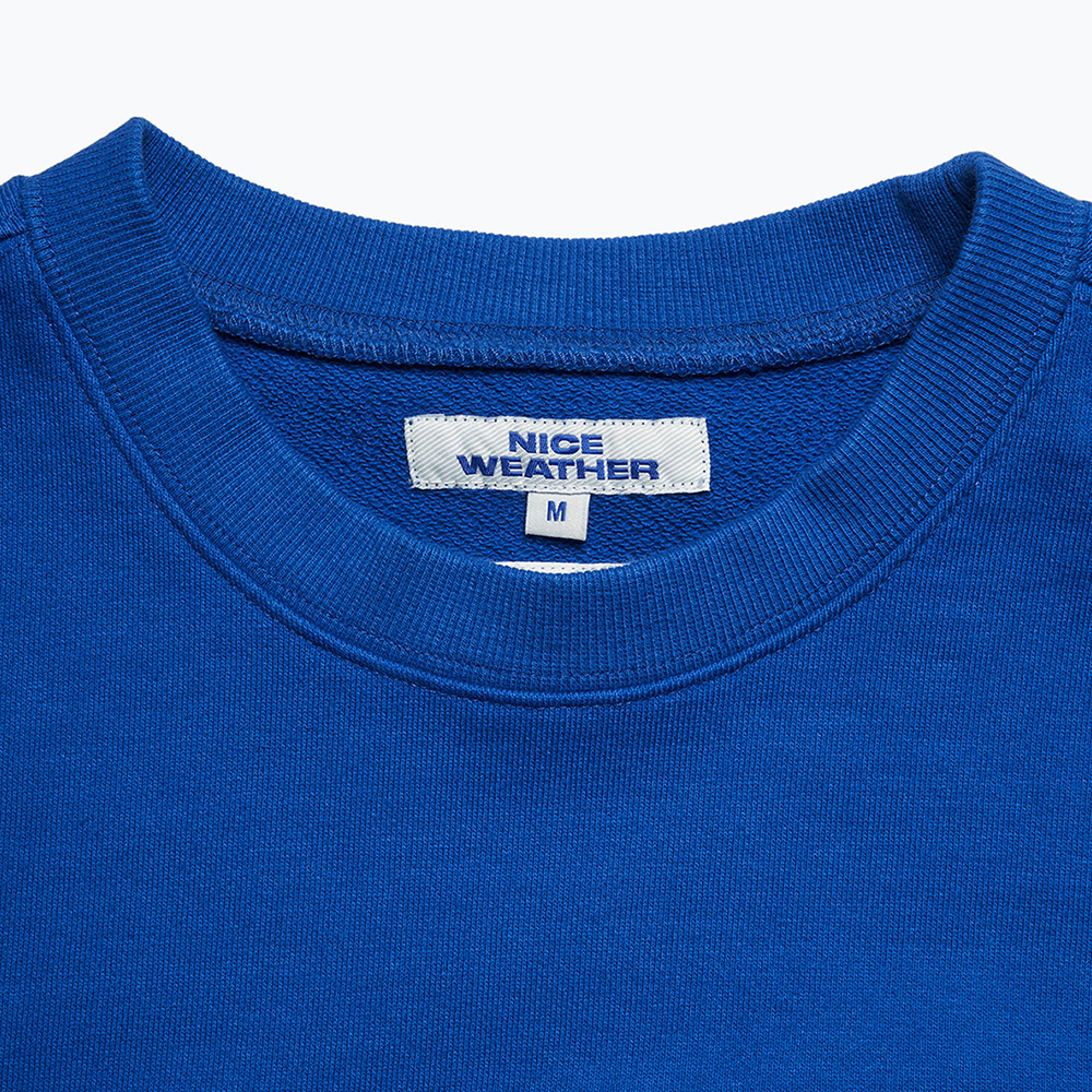 나이스웨더 어페럴 씨티 시리즈 크루넥 블루(Nice Weather Apparel City Series Crewneck Blue) - 3