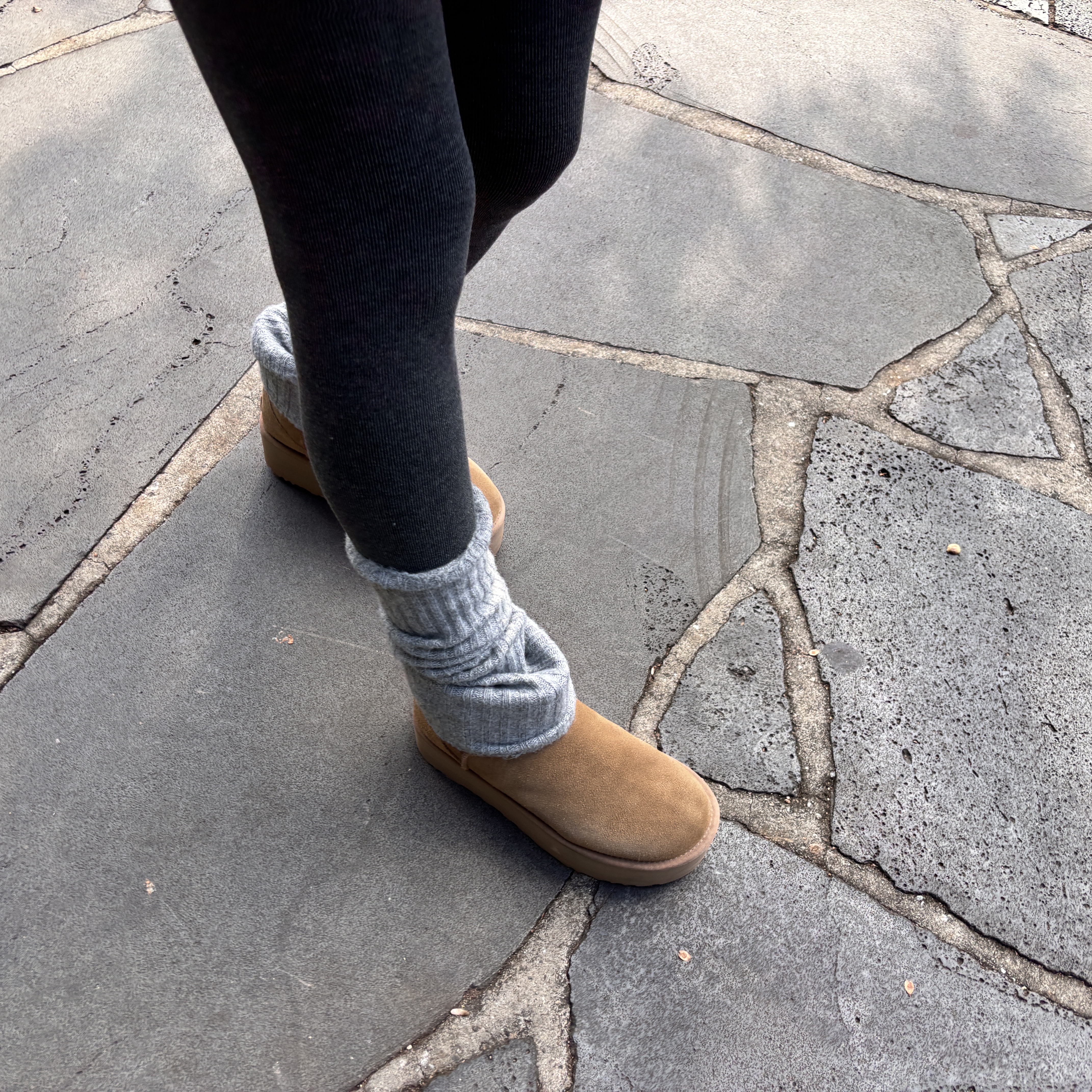 (W) UGG Classic Mini Platform Boots Chestnut 착용 스타일