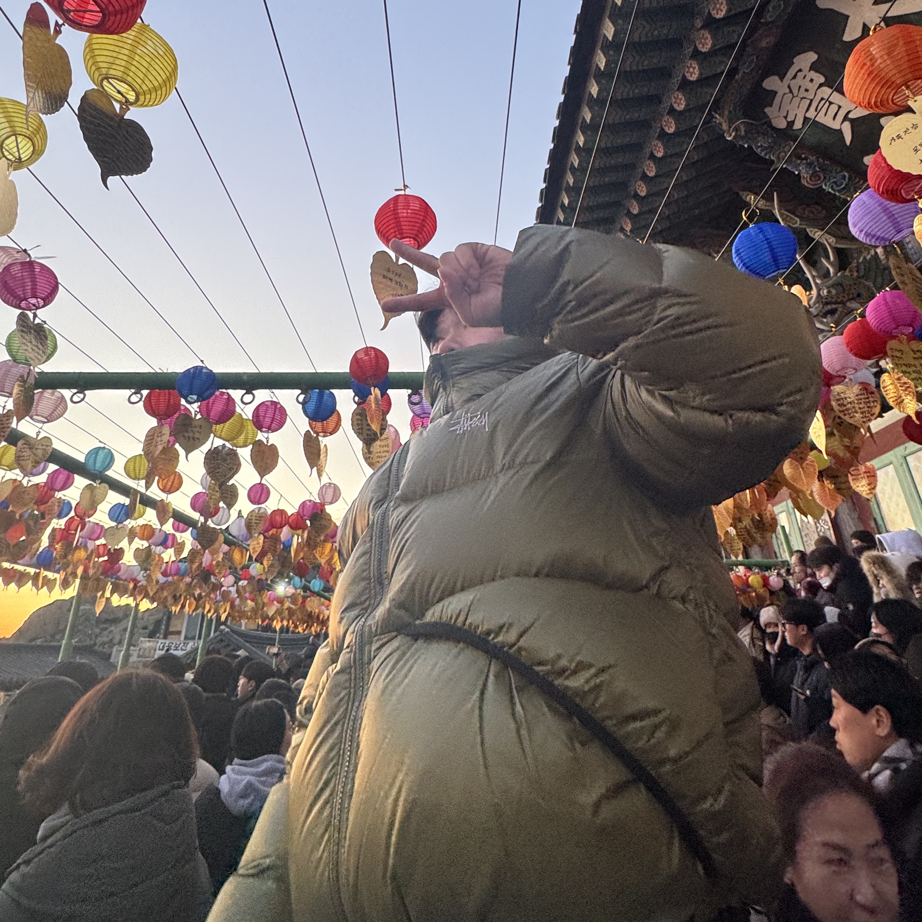 Stussy Micro Ripstop Down Parka Olive 착용 스타일 - 3