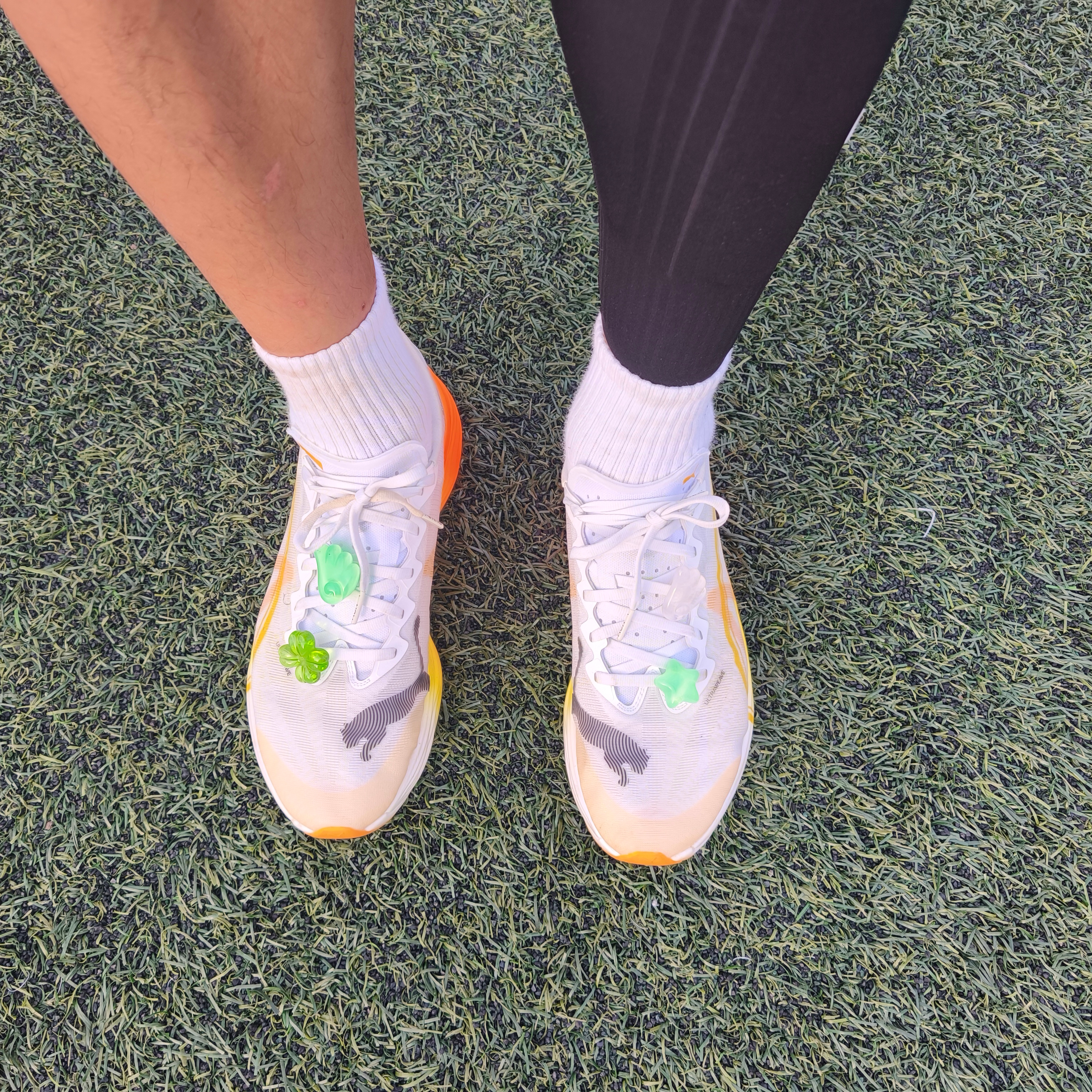 Puma Deviate Nitro Elite 3 White Sun Stream 착용 스타일