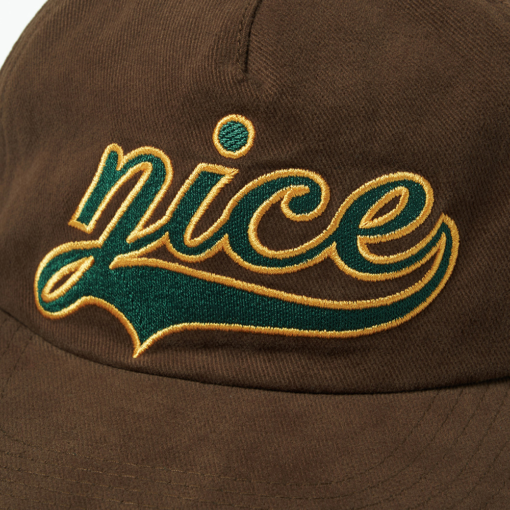 나이스웨더 어패럴 베이스볼 로고 5P 캡 브라운(피치)(Nice Weather Apparel Baseball Logo 5P Cap Brown(Peach)) - 5