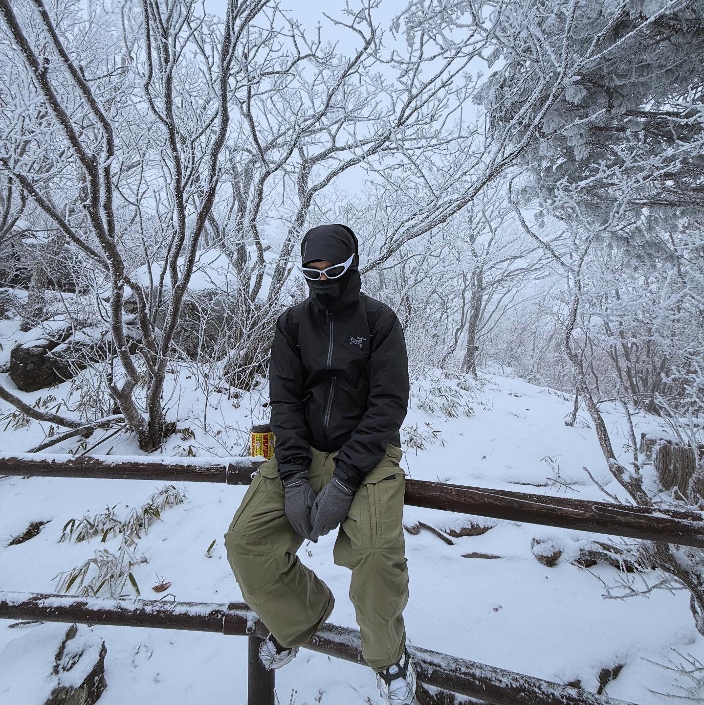 Arc'teryx Beta Jacket Black 착용 스타일