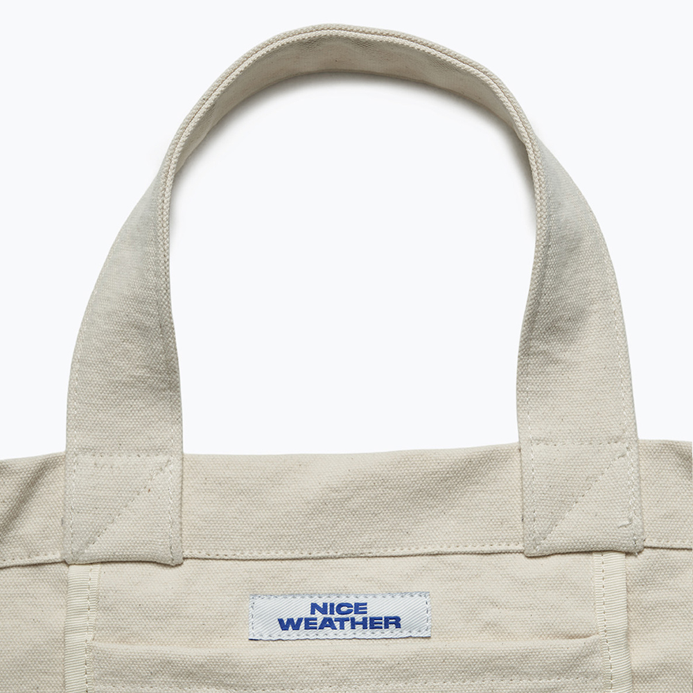 나이스웨더 어패럴 옥스포드 메신저백 크림(Nice Weather Apparel Oxford Messenger Bag Cream) - 5