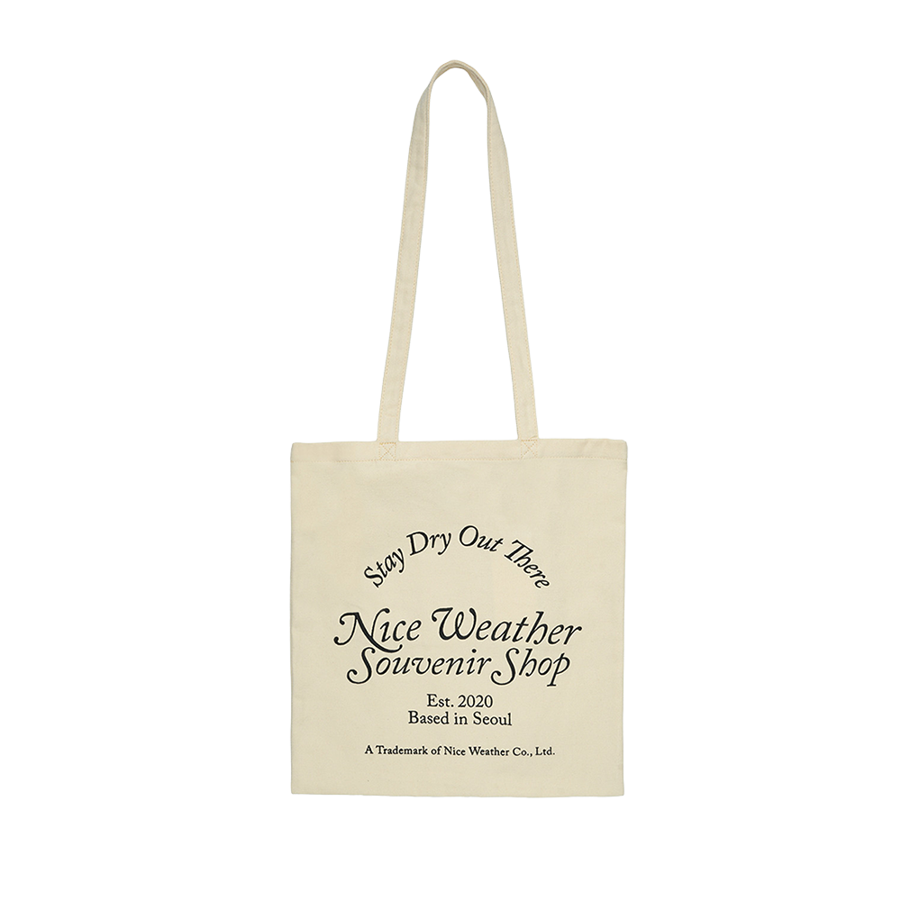 나이스 어패럴 Nwss 토트백 바닐라(Nice Weather Apparel Nwss Tote Bag Vanilla)