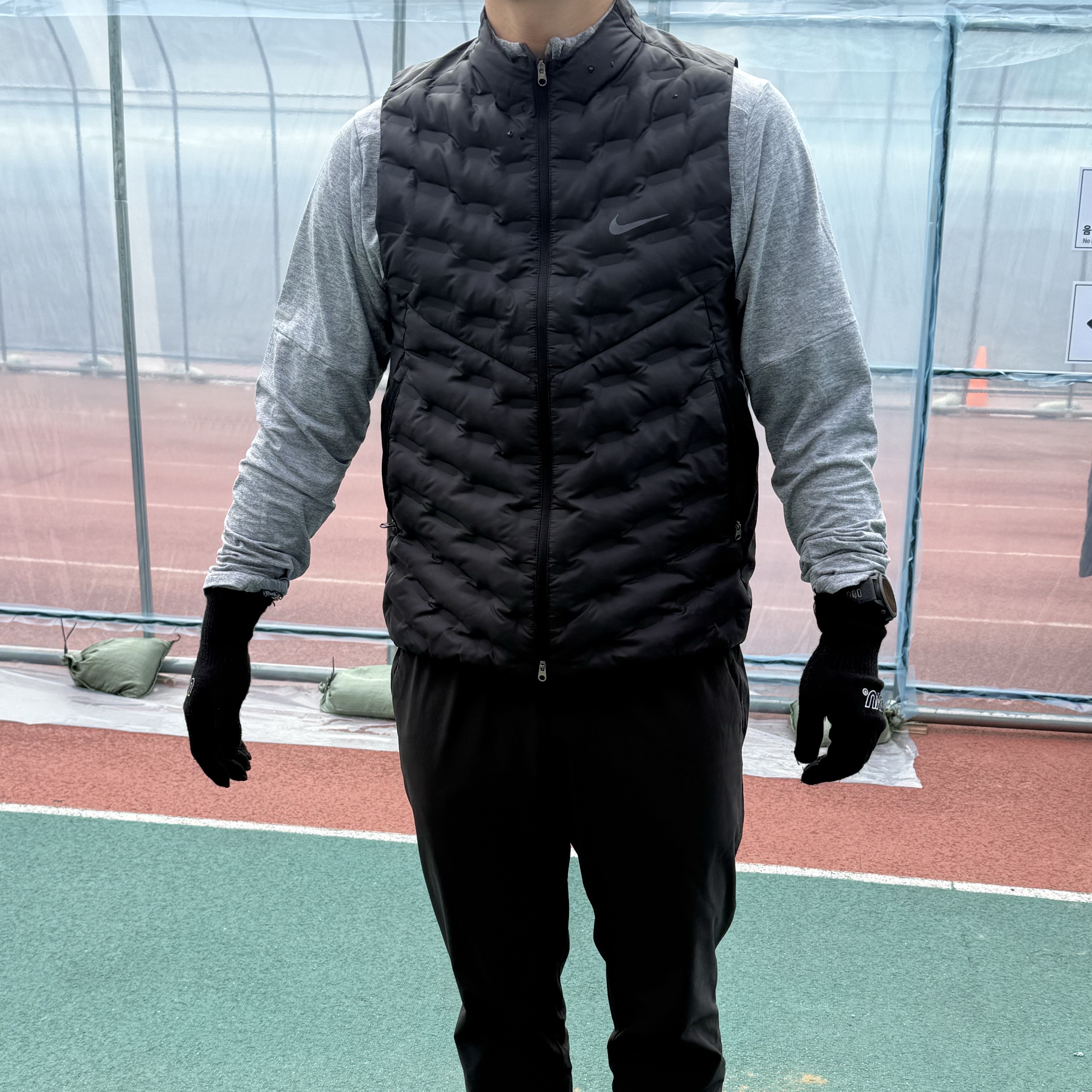 Nike Therma-Fit ADV Repel Down Running Vest Black - Asia 착용 스타일