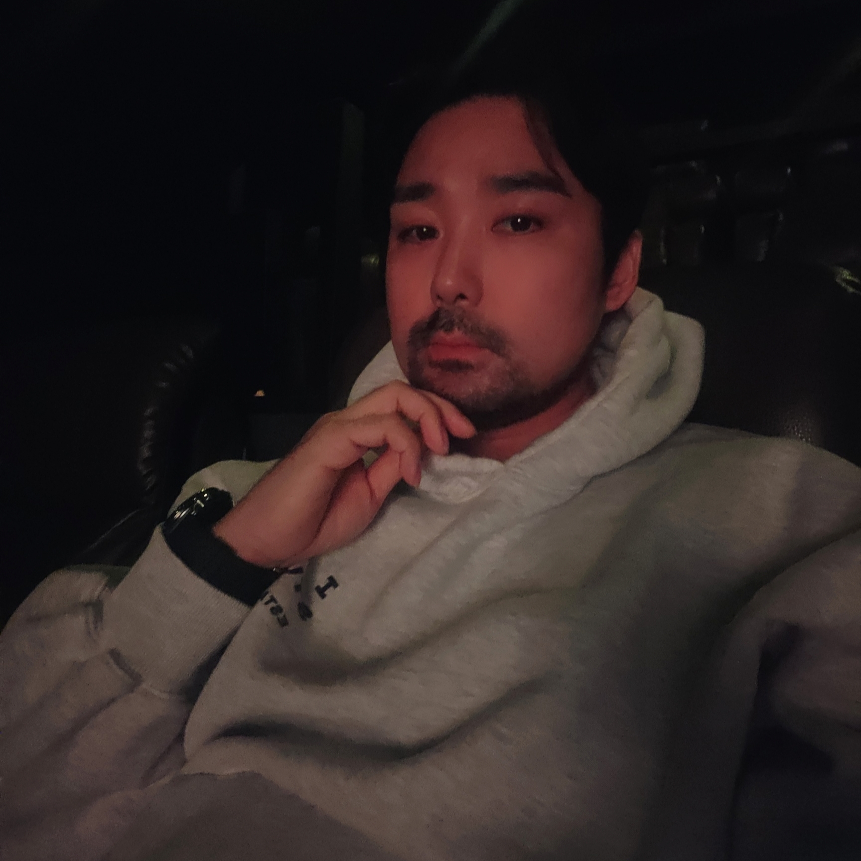 IAB Studio 25 Hoodie Light Gray Navy, Stone Island 40223 Garment Dyed Crinkle Reps Down Jacket Black - 22FW 착용 스타일 - 3