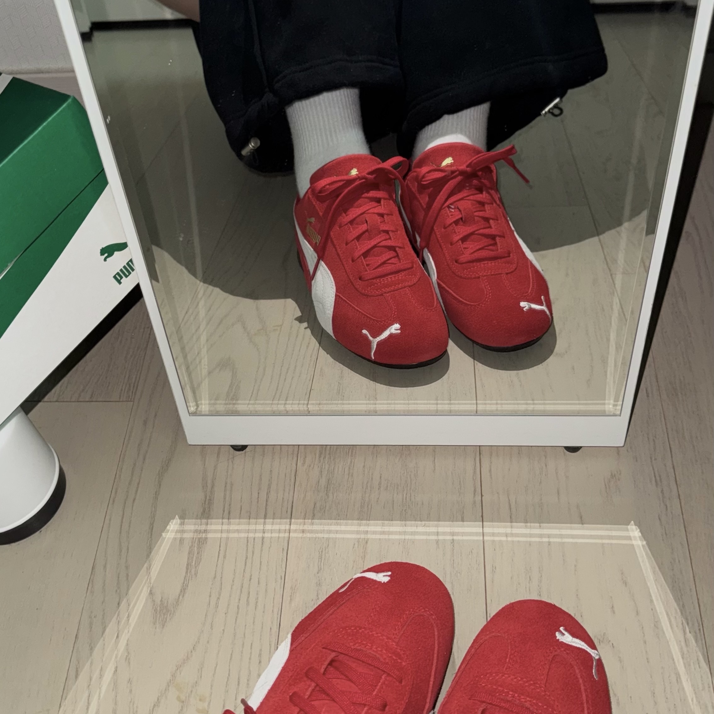 Puma Speedcat OG Red White 착용 스타일