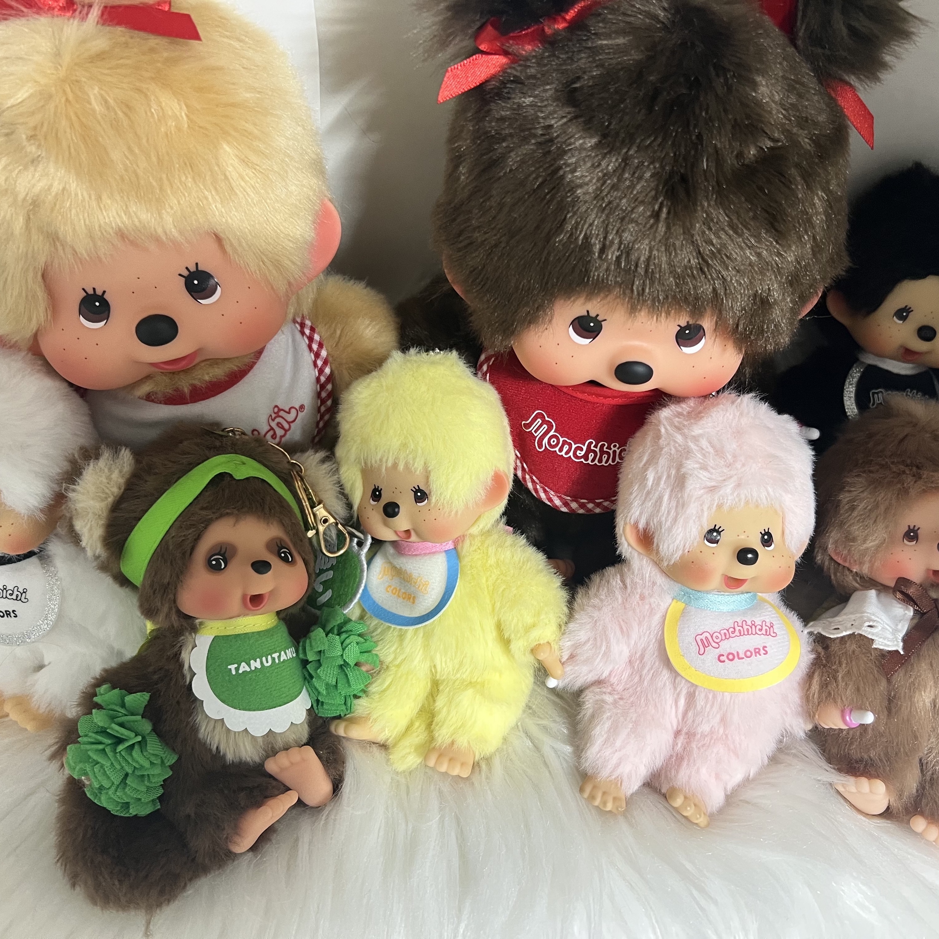 Sonny Angel x Monchhichi Hippers Sealed Case (1 Blind Boxes), Monchhichi Sweet Key Chain Brown 착용 스타일 - 2