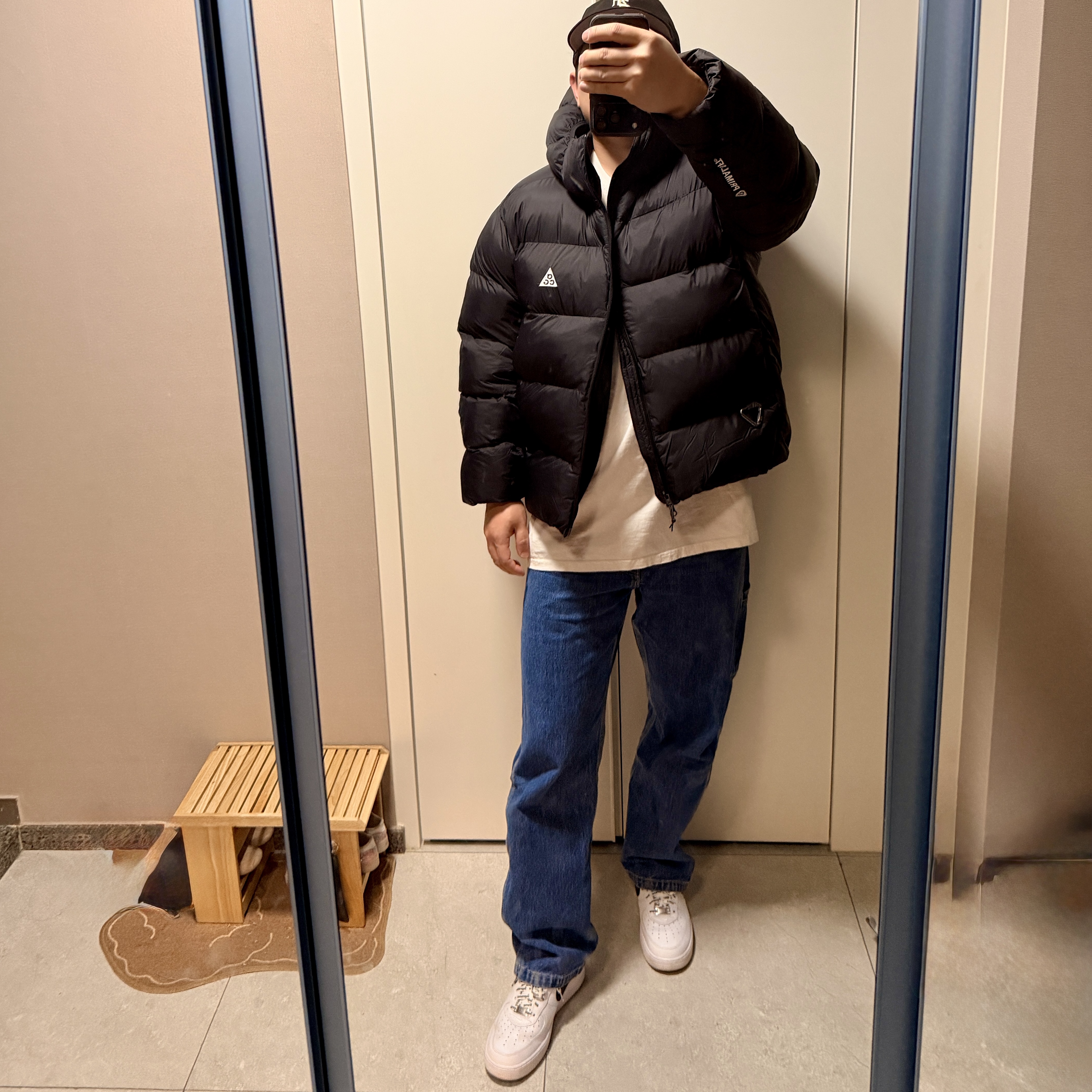 Nike ACG Therma-Fit ADV Lunar Lake Loose Hooded Jacket Black Summit White - Asia, Nike x Supreme Air Force 1 Low White 착용 스타일