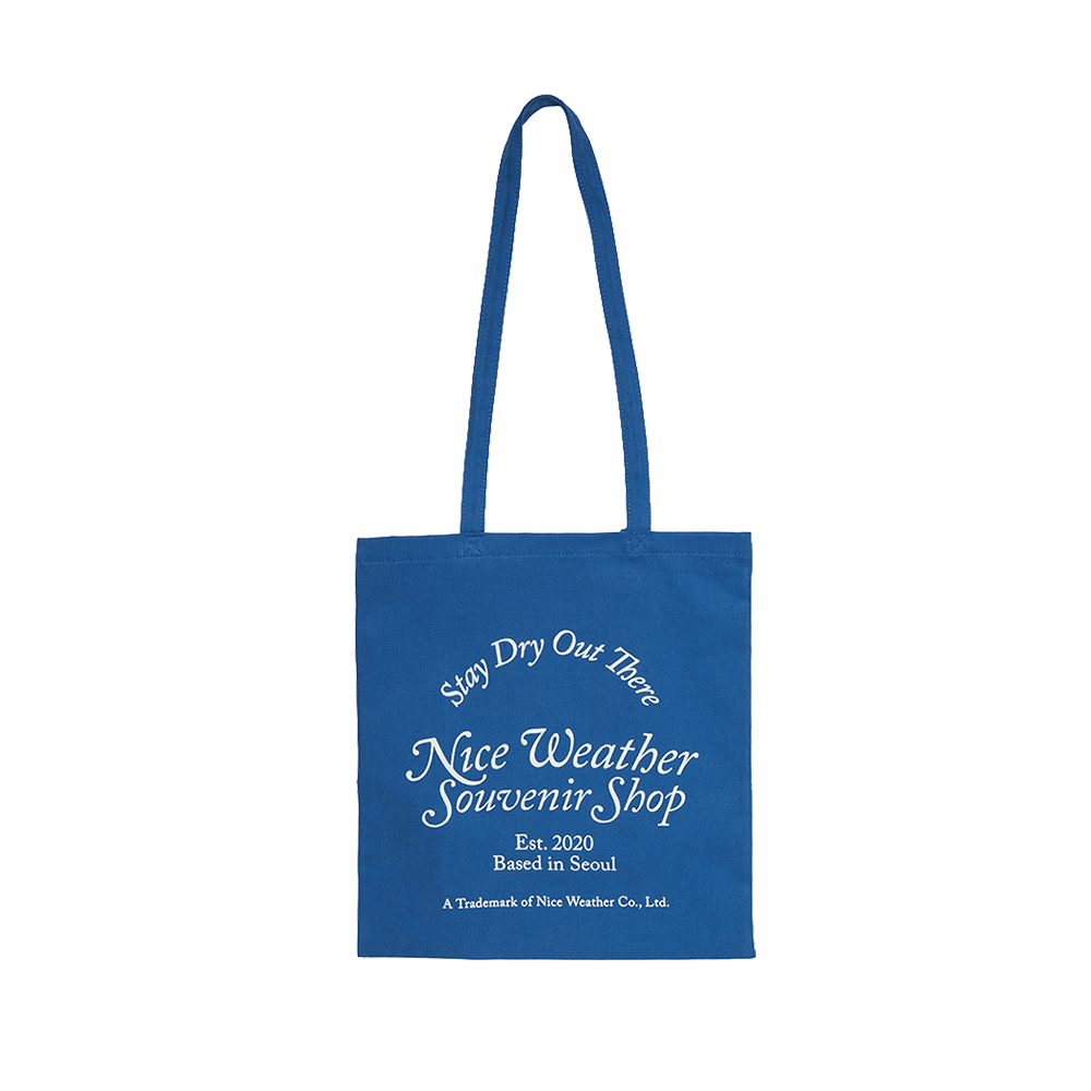 나이스 어패럴 Nwss 토트백 블루(Nice Weather Apparel Nwss Tote Bag Blue)
