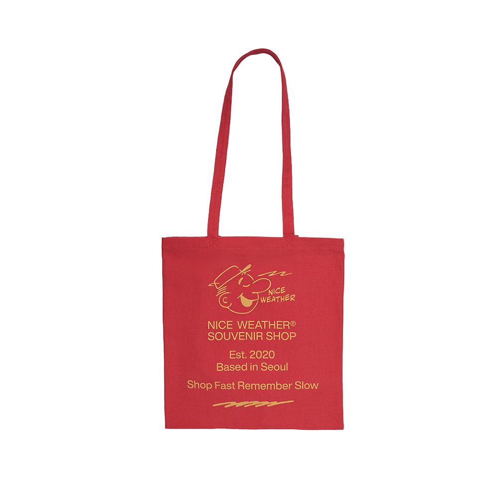 S40737_copy Nice Weather Apparel Souvenir Guy Tote Bag Red
