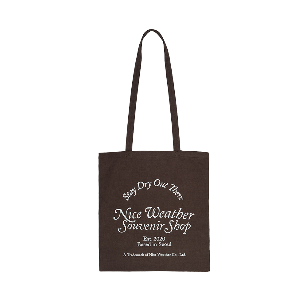 나이스 어패럴 Nwss 토트백 브라운(Nice Weather Apparel Nwss Tote Bag Brown)