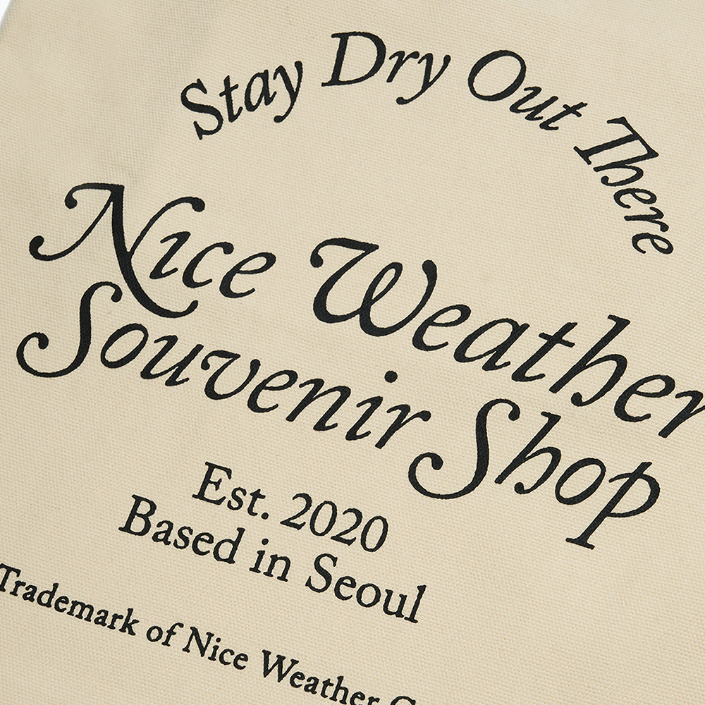 나이스 어패럴 Nwss 토트백 바닐라(Nice Weather Apparel Nwss Tote Bag Vanilla) - 3
