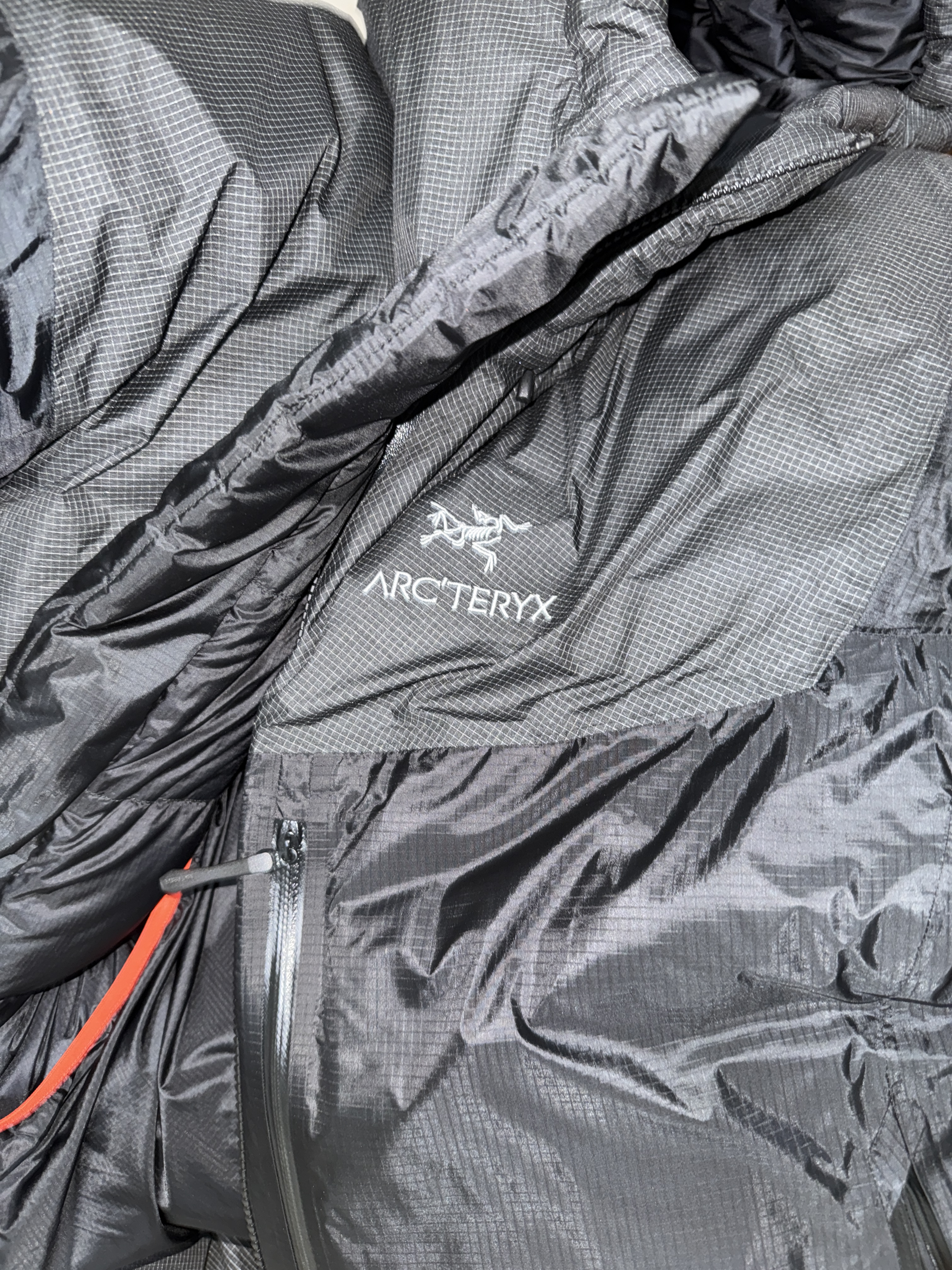 Arc'teryx Alpha Parka Black 착용 스타일