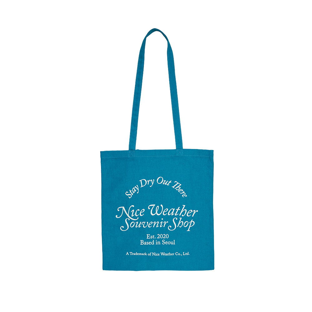 나이스 어패럴 Nwss 토트백 터쿼이즈(Nice Weather Apparel Nwss Tote Bag Tourquise)