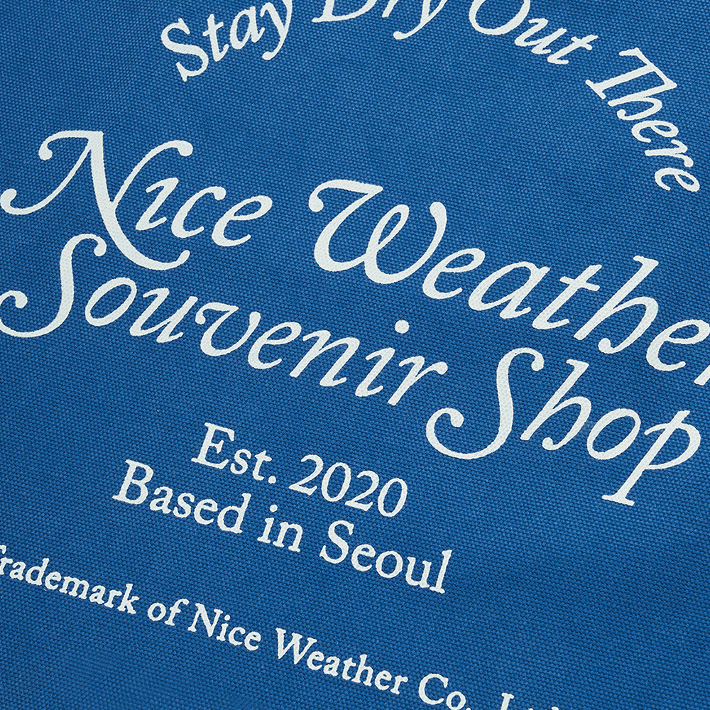 나이스 어패럴 Nwss 토트백 블루(Nice Weather Apparel Nwss Tote Bag Blue) - 3