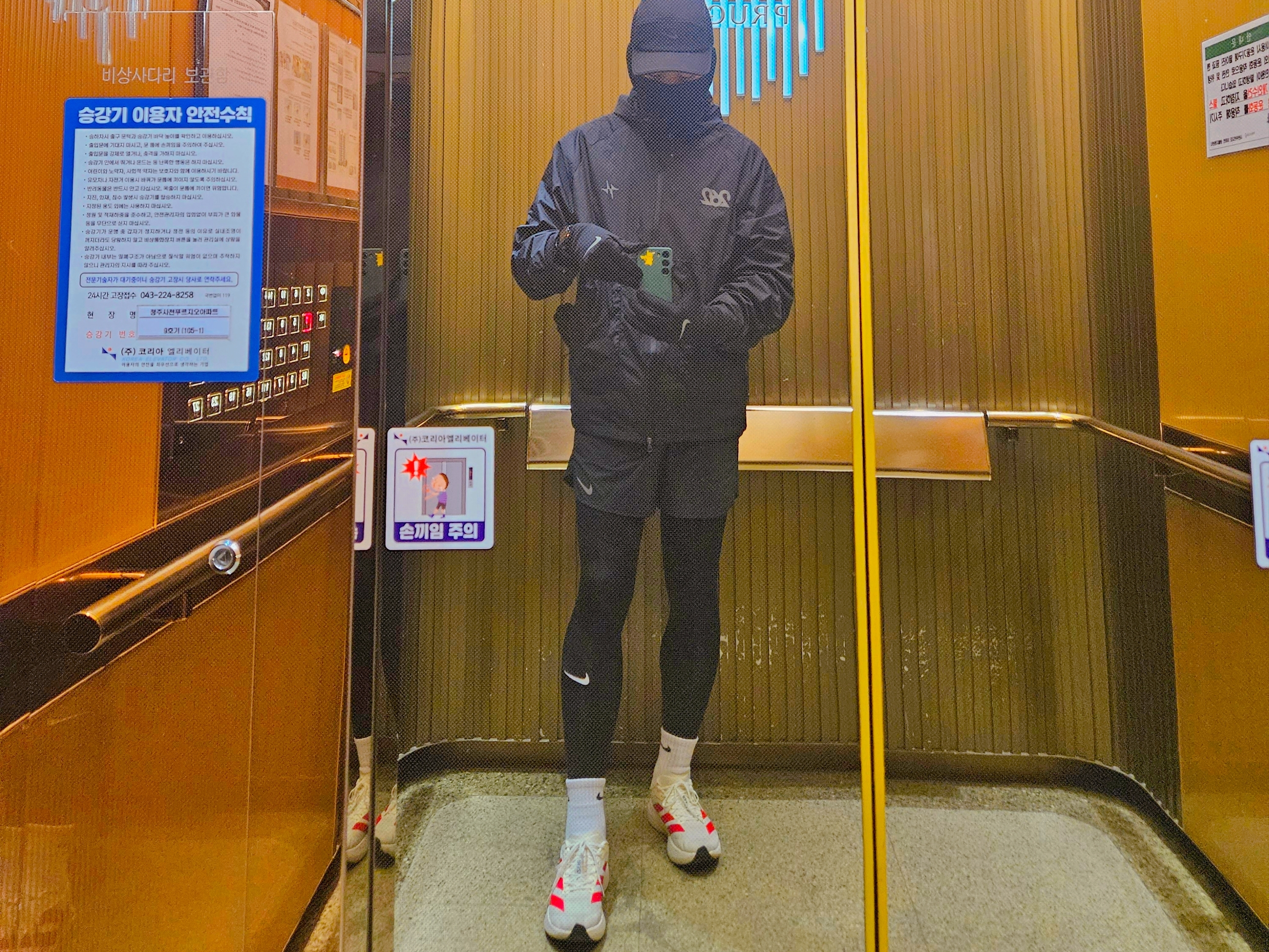 Nike Pro Dri-Fit Fitness Tights Black - Asia, Nike Dri-Fit Stride 5 Inch Brief Lined Running Shorts Black - Asia 착용 스타일