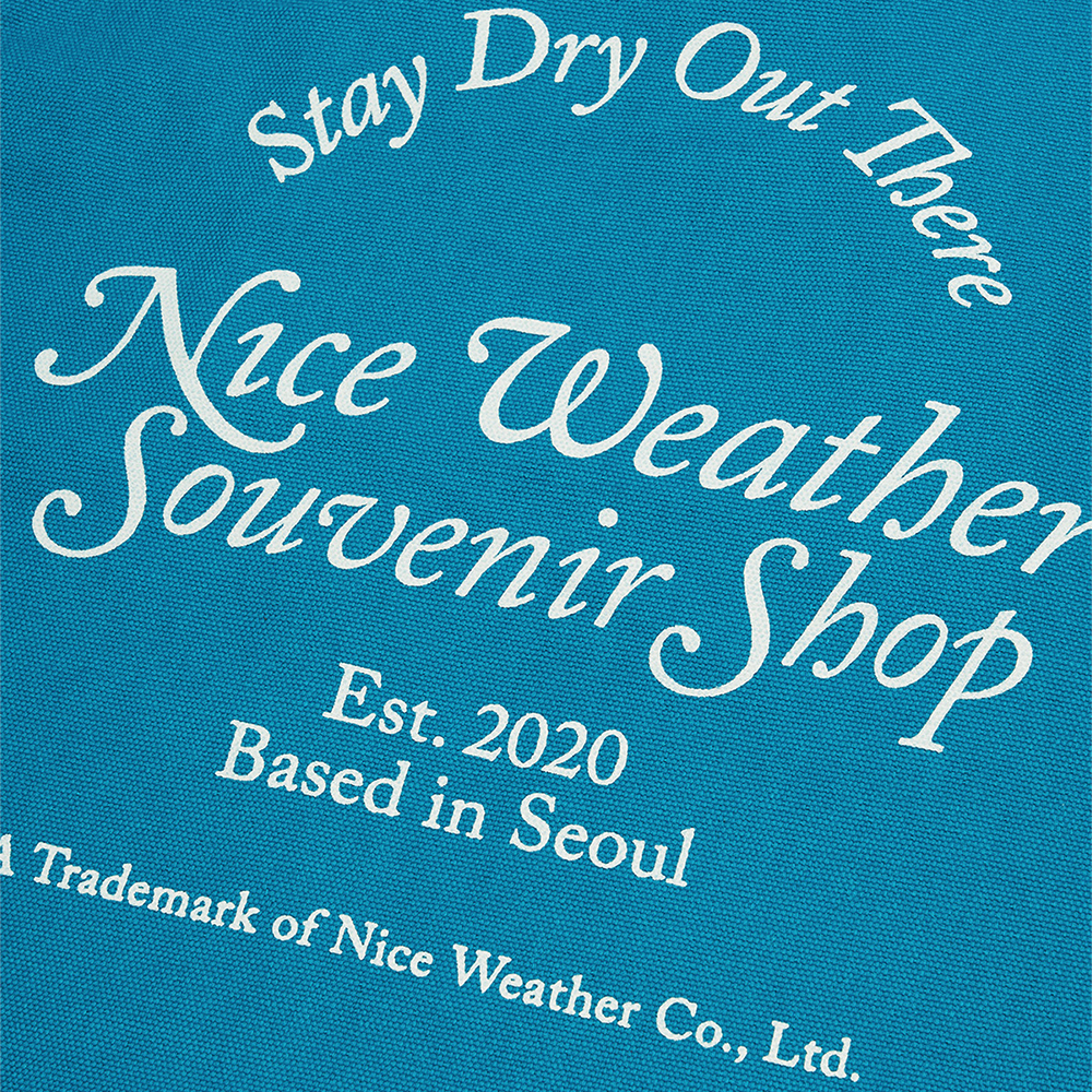 나이스 어패럴 Nwss 토트백 터쿼이즈(Nice Weather Apparel Nwss Tote Bag Tourquise) - 3