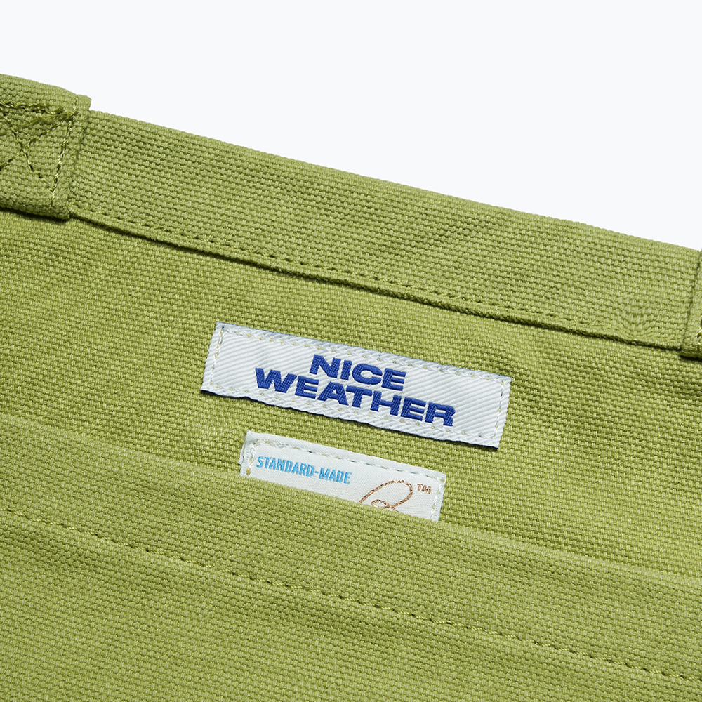 나이스 어패럴 Nwss 토트백 라임(Nice Weather Apparel Nwss Tote Bag Lime) - 4